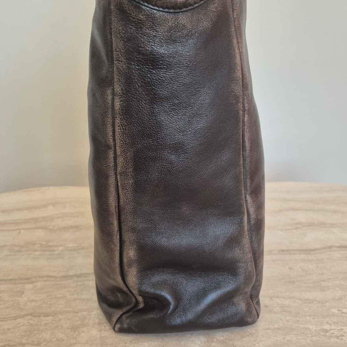 Miu Miu Tote Ivy in pelle marrone