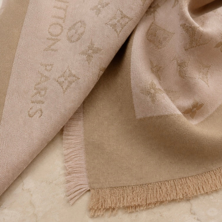 Louis Vuitton Monogram scialle beige