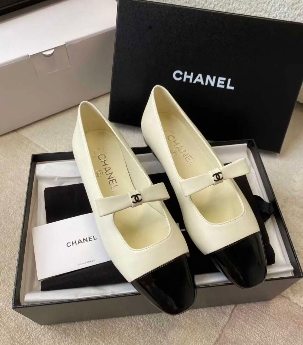 Chanel Ballerine in Pelle White