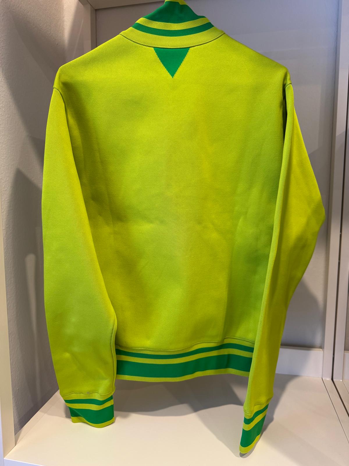 Bottega Veneta Giacca in maglia verde lime