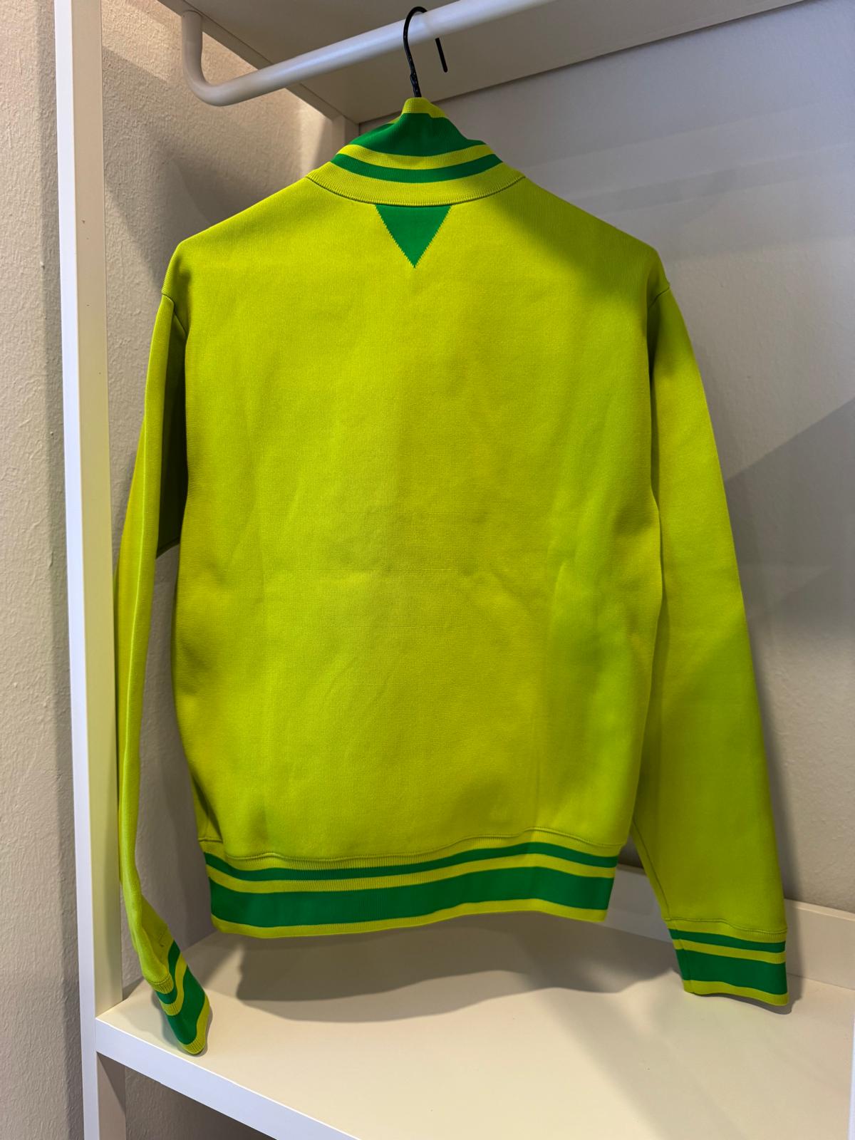Bottega Veneta Giacca in maglia verde lime