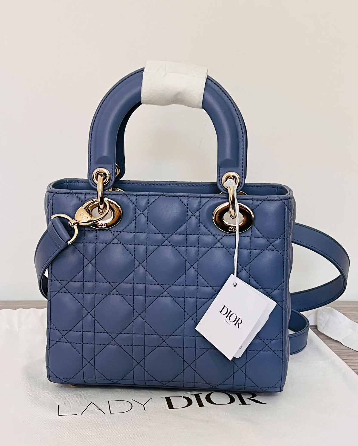 Dior Lady Dior Small Blue