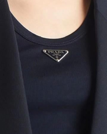 Prada Canotta Nera in Cotone -PREORDER