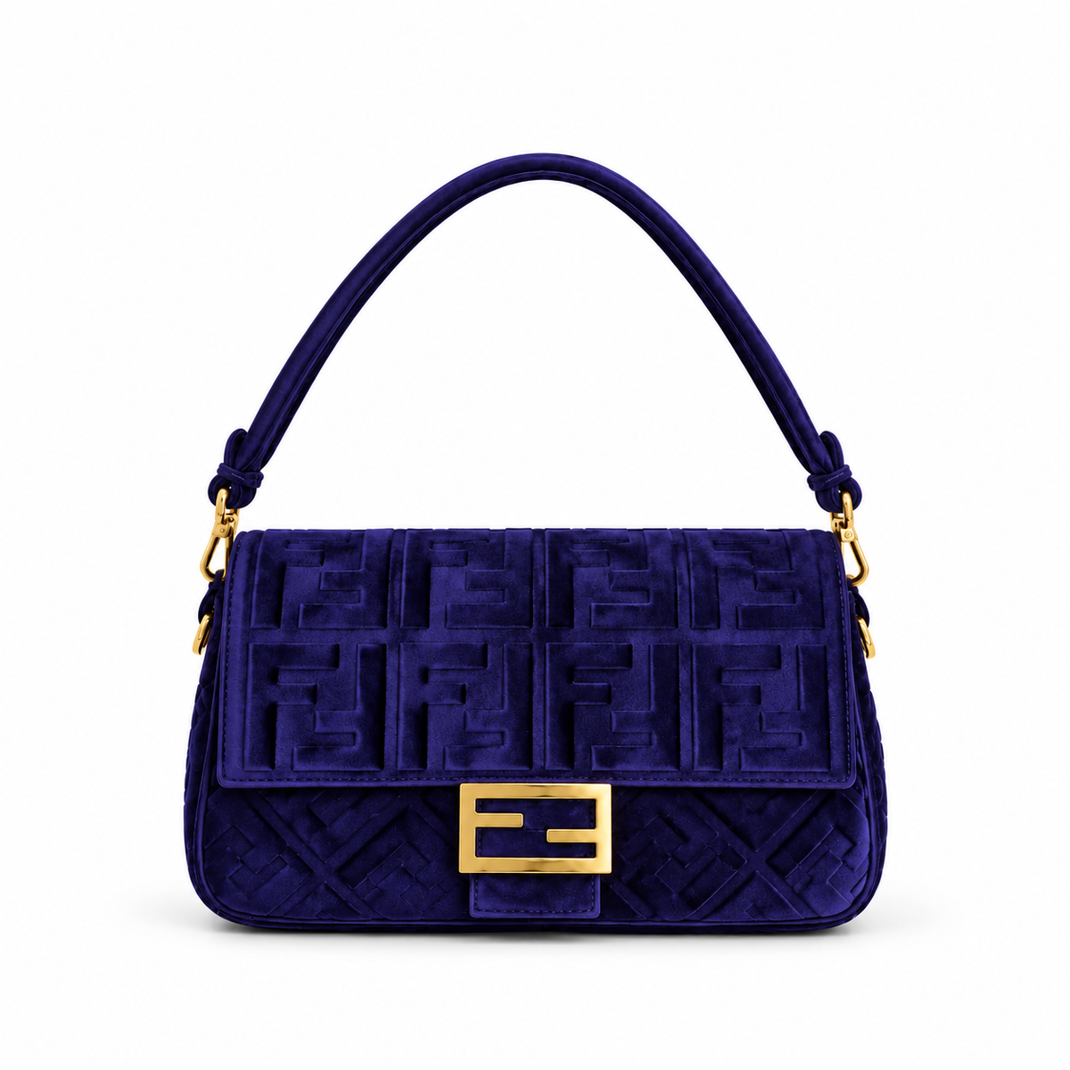 Fendi Baguette in velluto viola