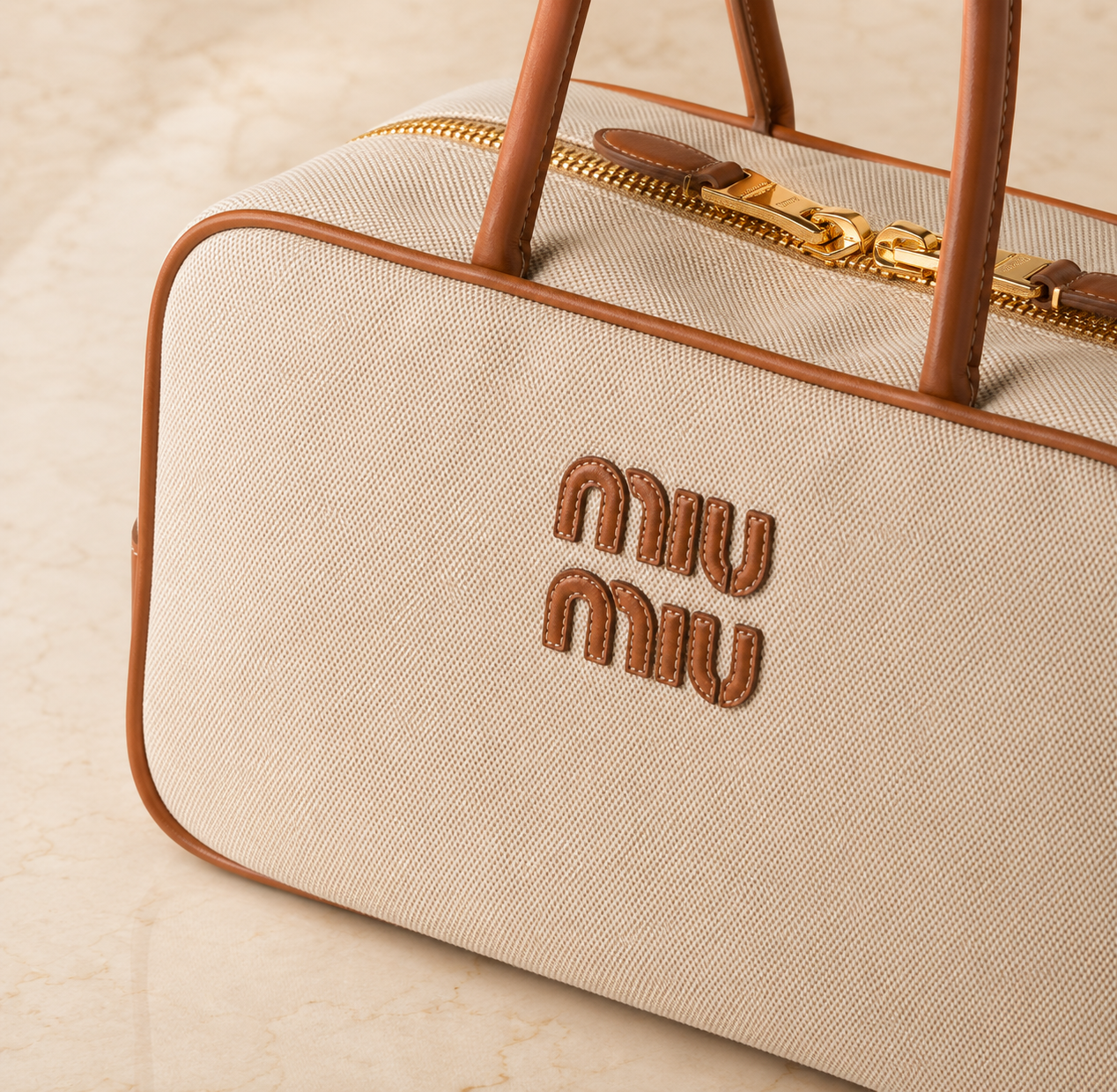 Miu Miu Tote Beau in canvas