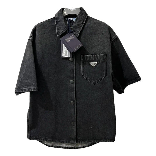Prada Short Sleeve Denim Shirt