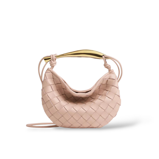 Bottega Veneta Baby Sardine Intrecciato Rosa Cipria