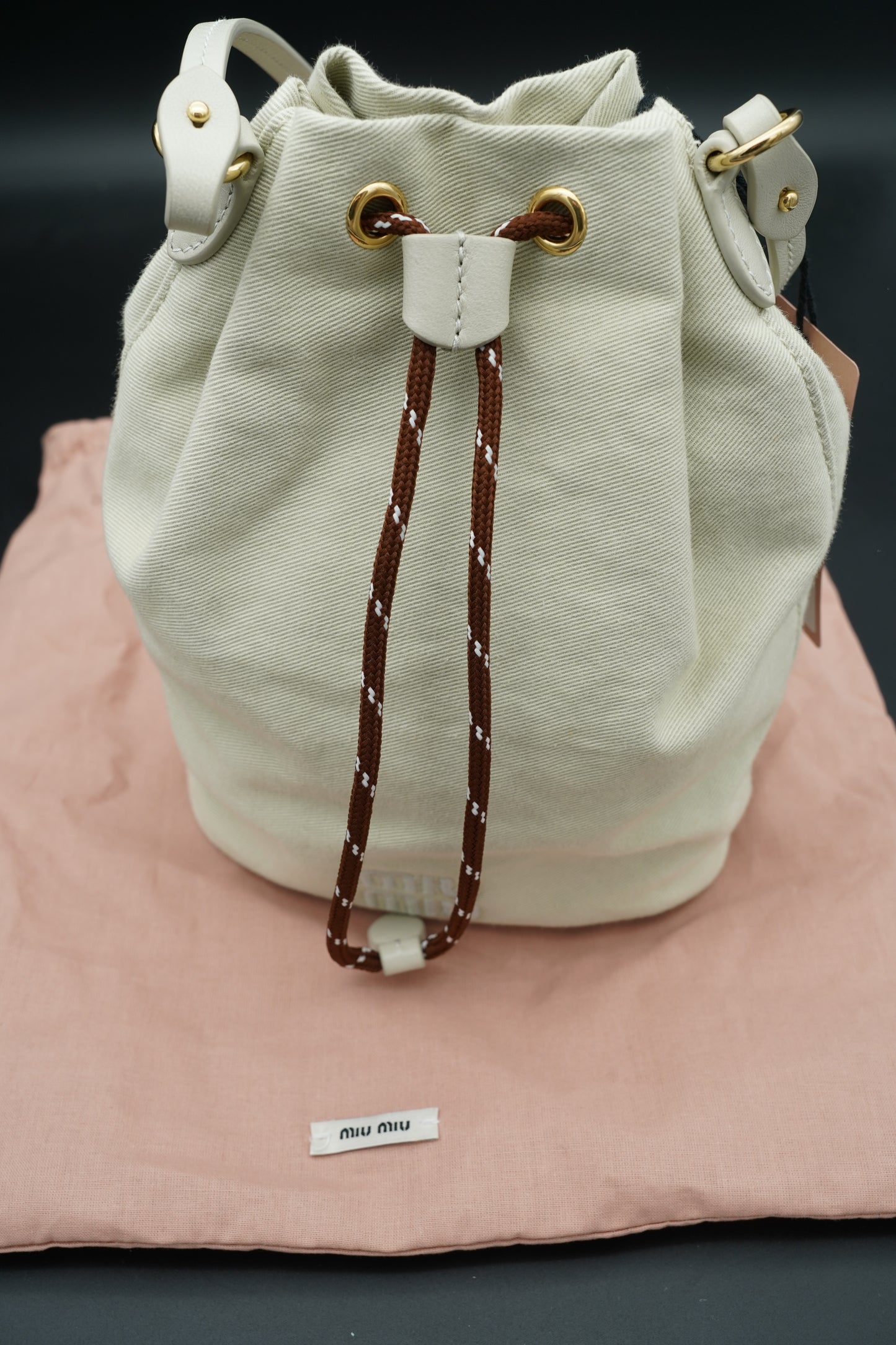 Miu Miu secchiello in Canvas