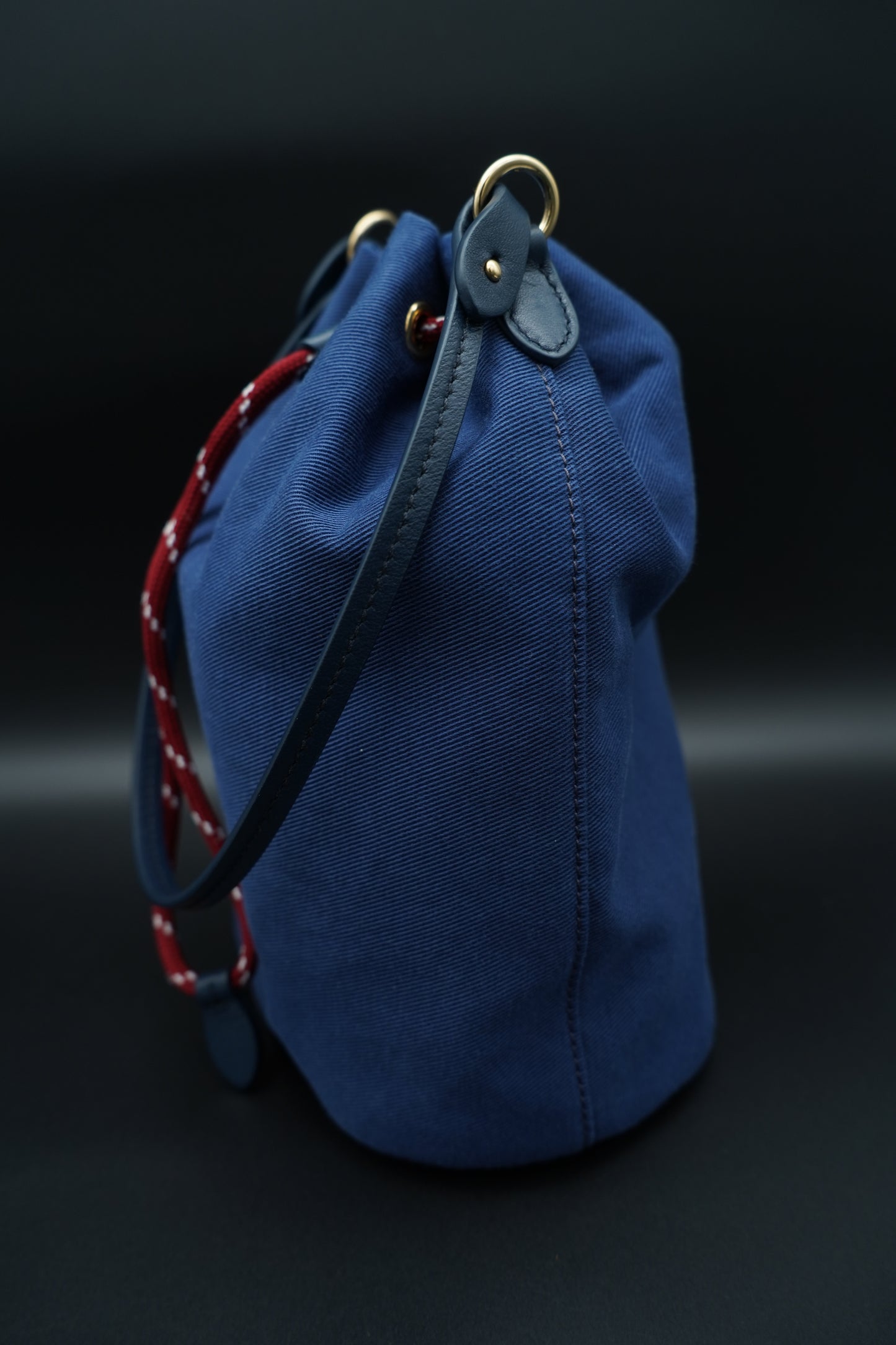 Miu Miu secchiello in canvas blu