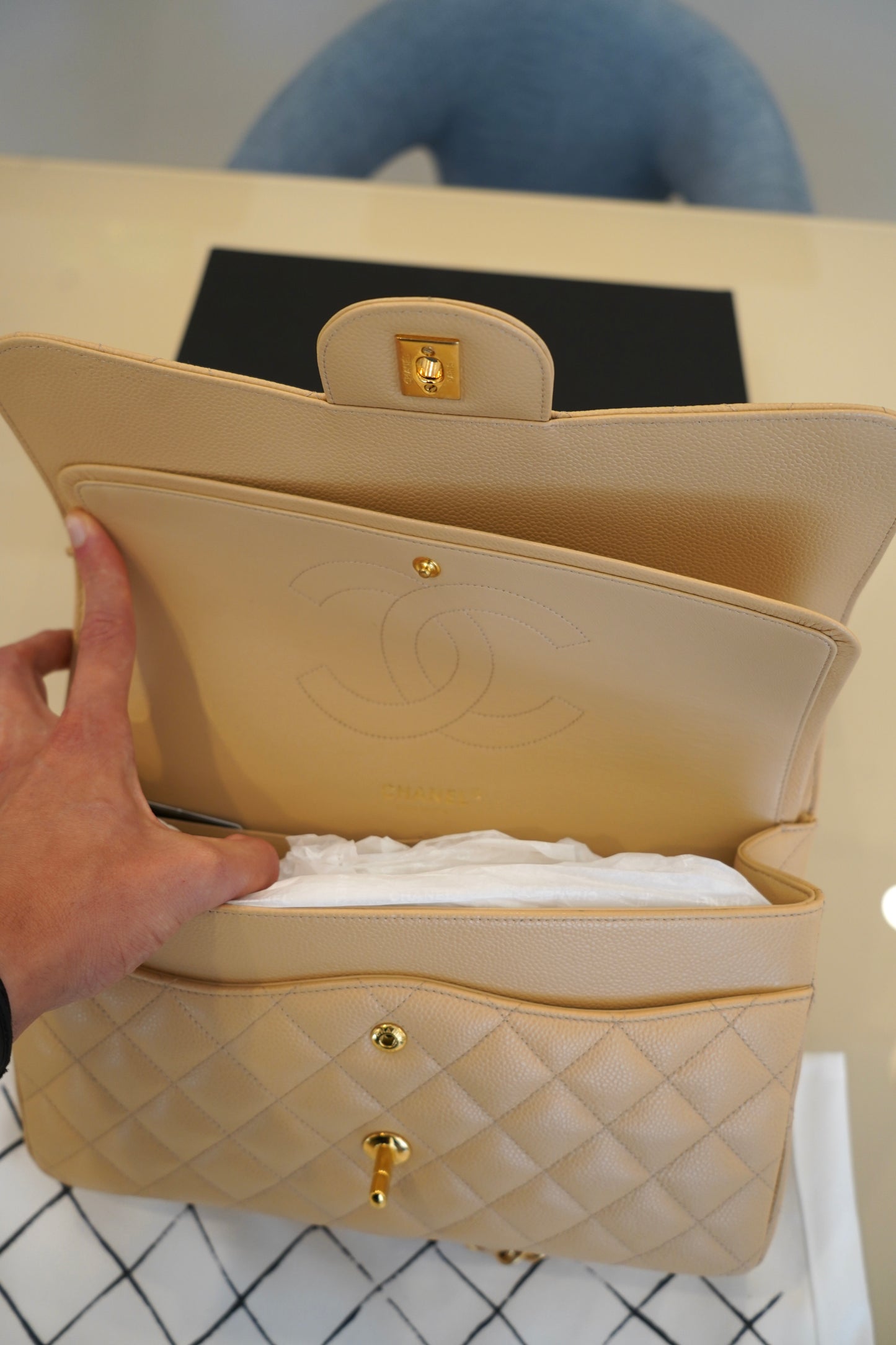 Chanel Timeless Classic 30 Beige