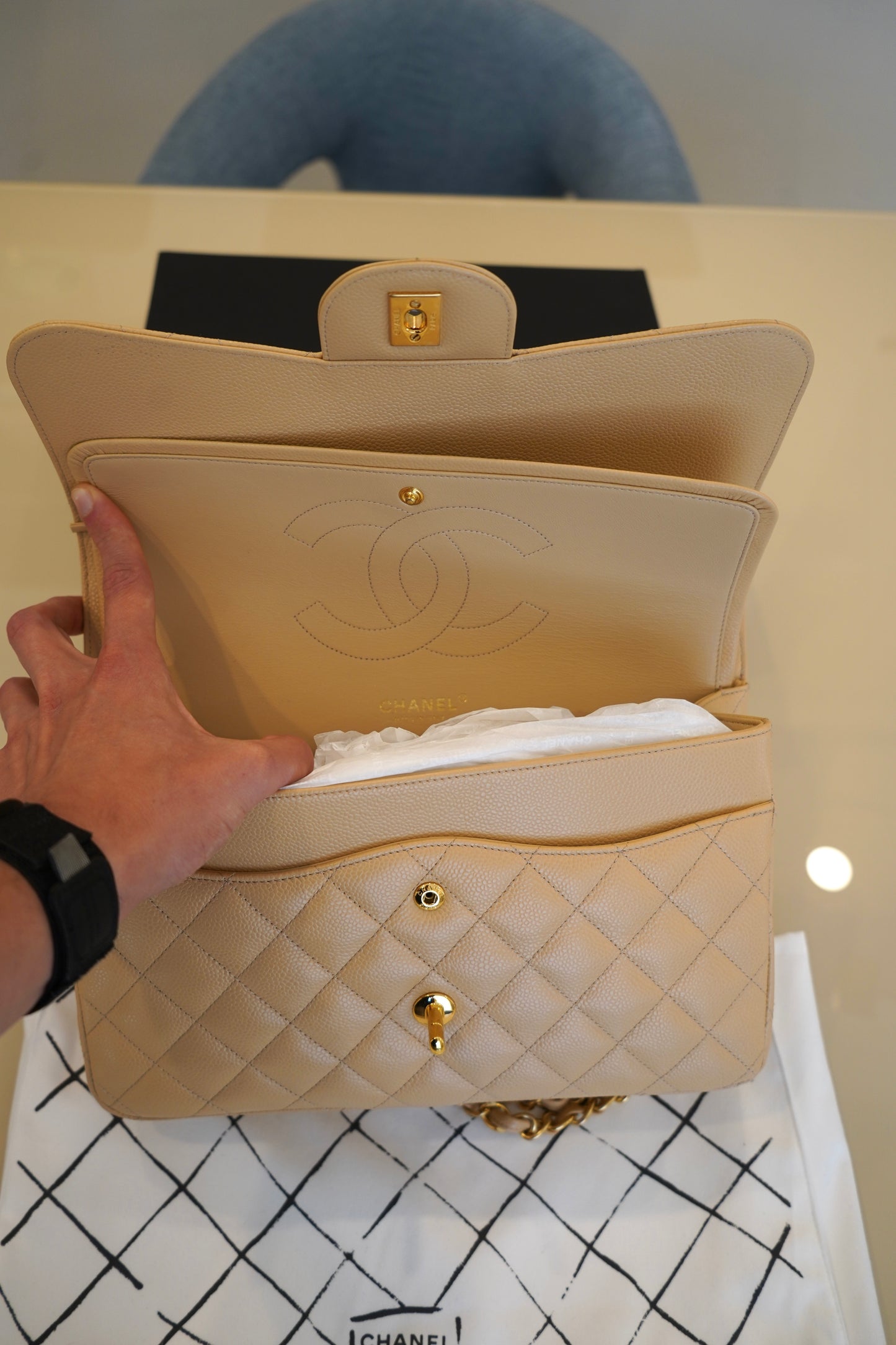 Chanel Timeless Classic 30 Beige
