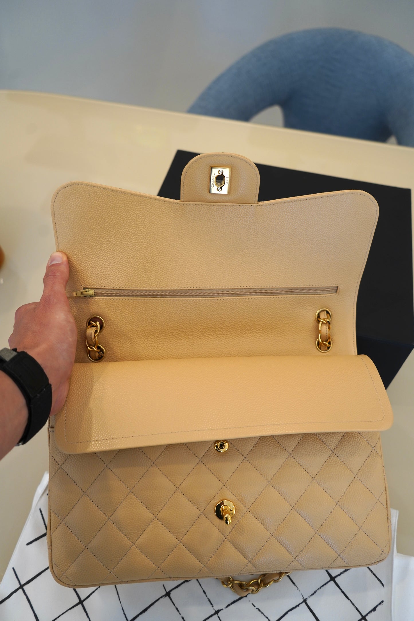 Chanel Timeless Classic 30 Beige