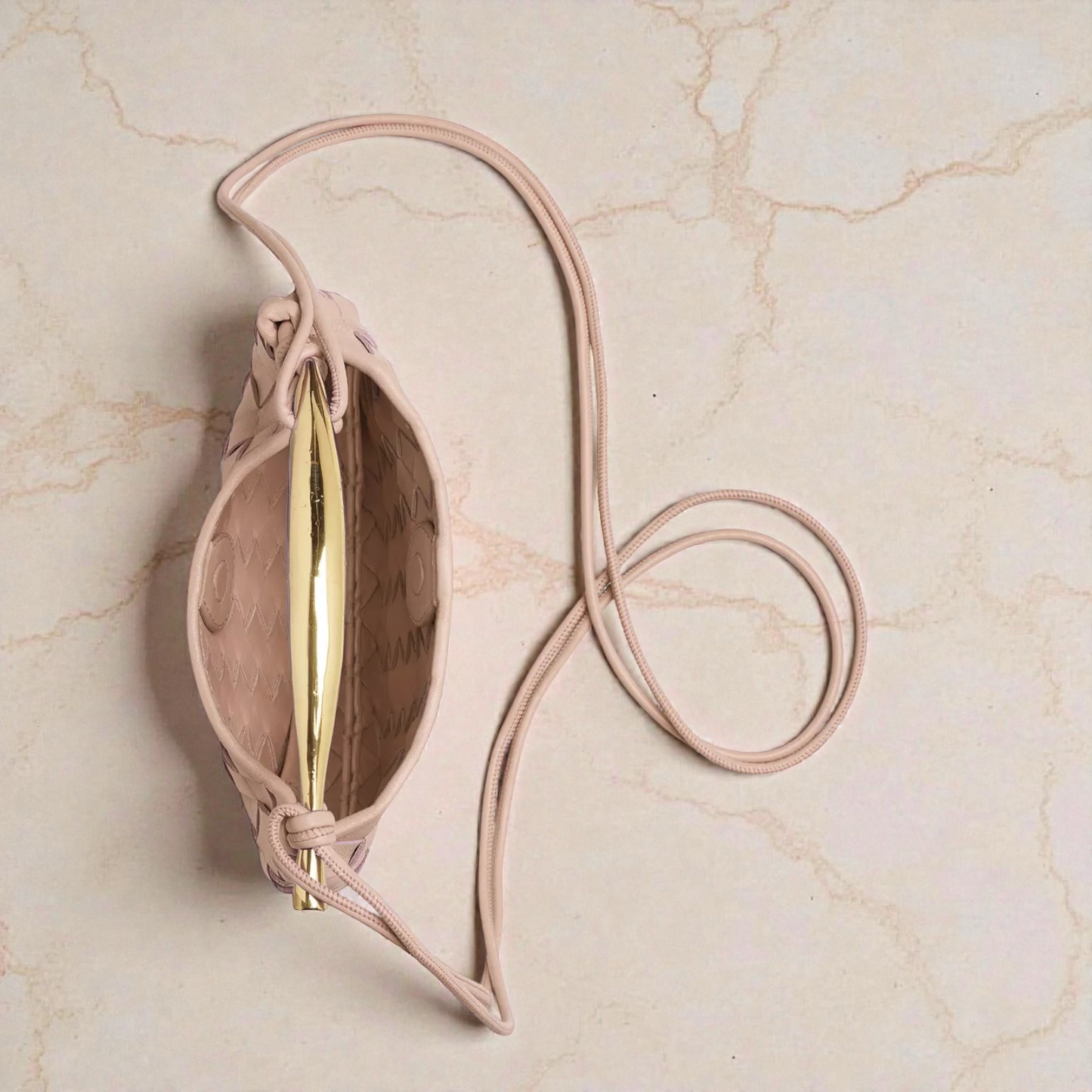 Bottega Veneta Baby Sardine Intrecciato Rosa Cipria