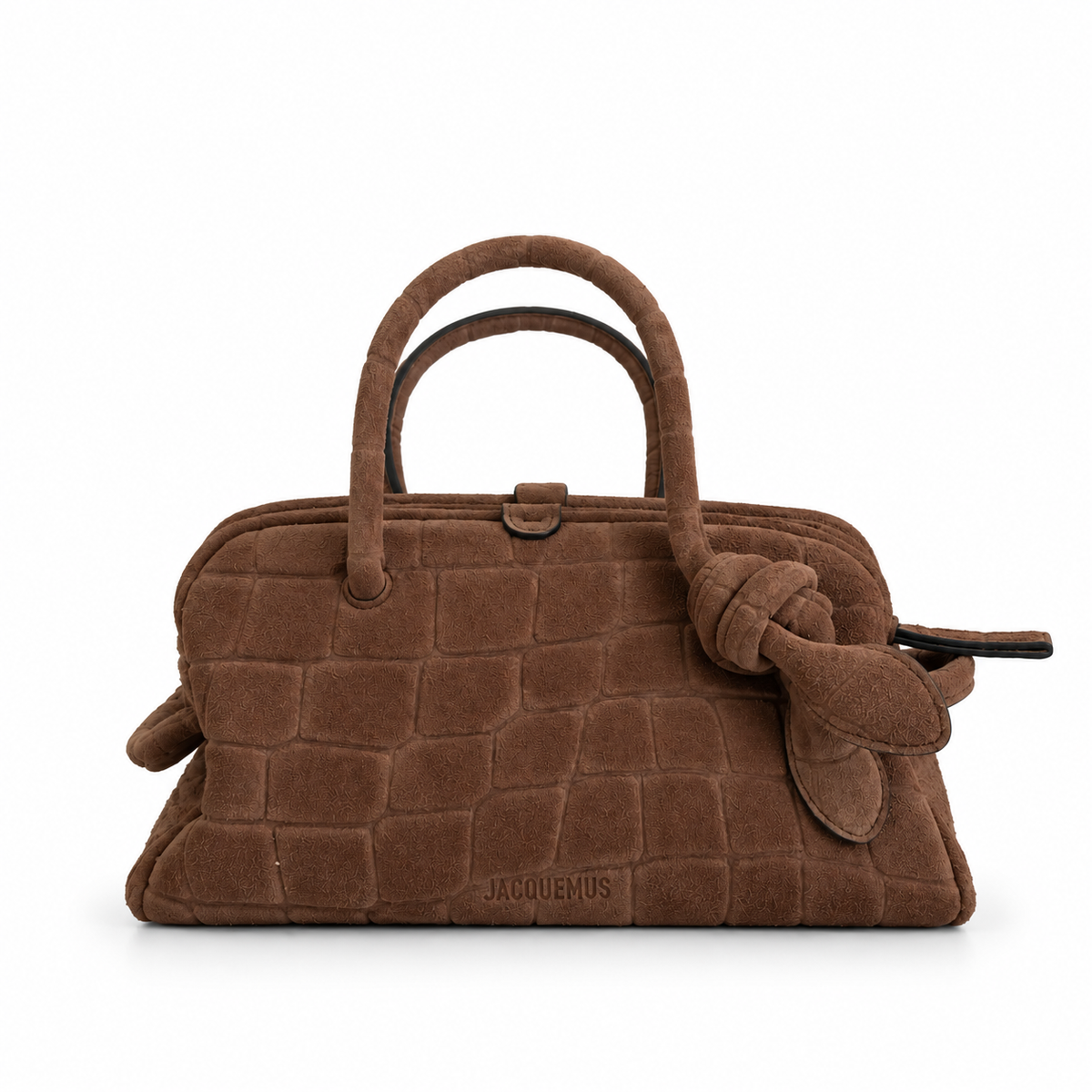 Jacquemus le Turismo in pelle scamosciata marrone