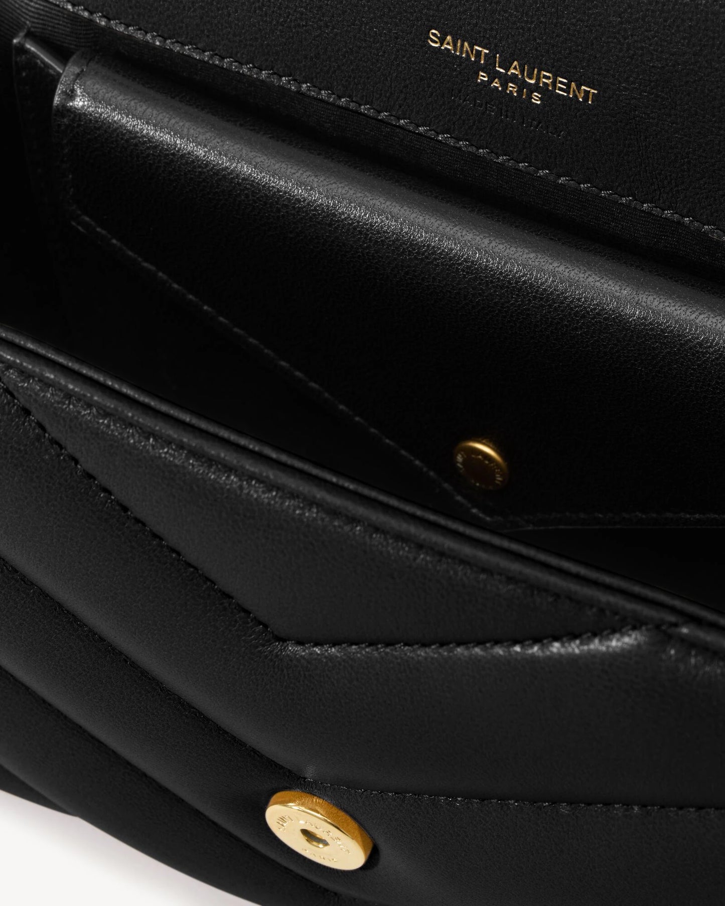 Saint Laurent LouLou Small nero con finiture in oro