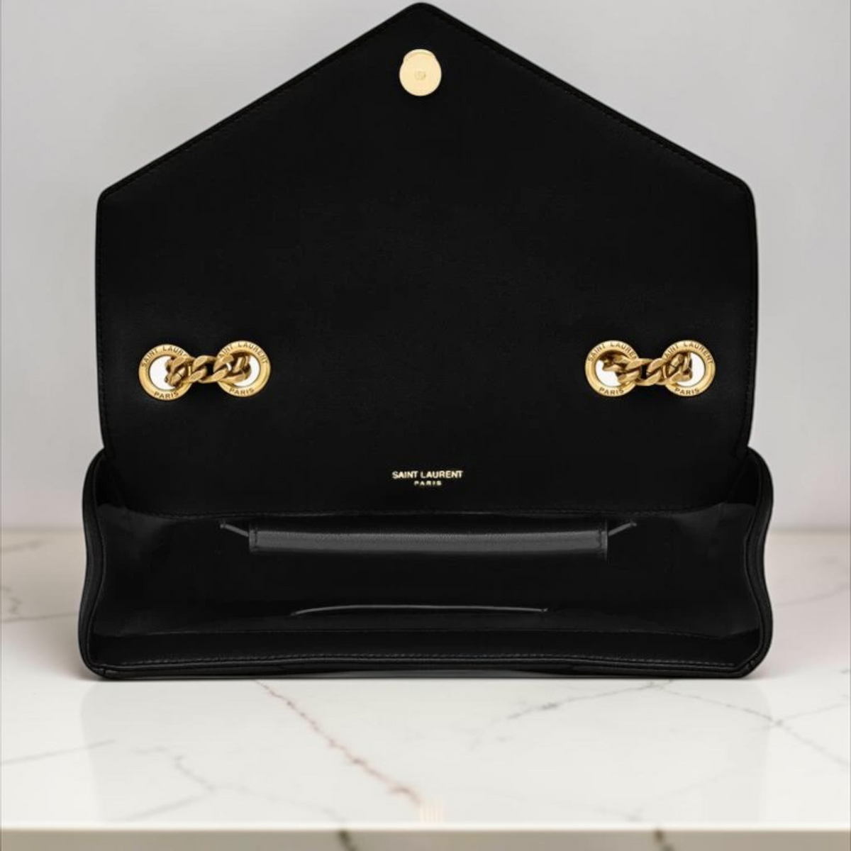 Saint Laurent LouLou Small nero con finiture in oro
