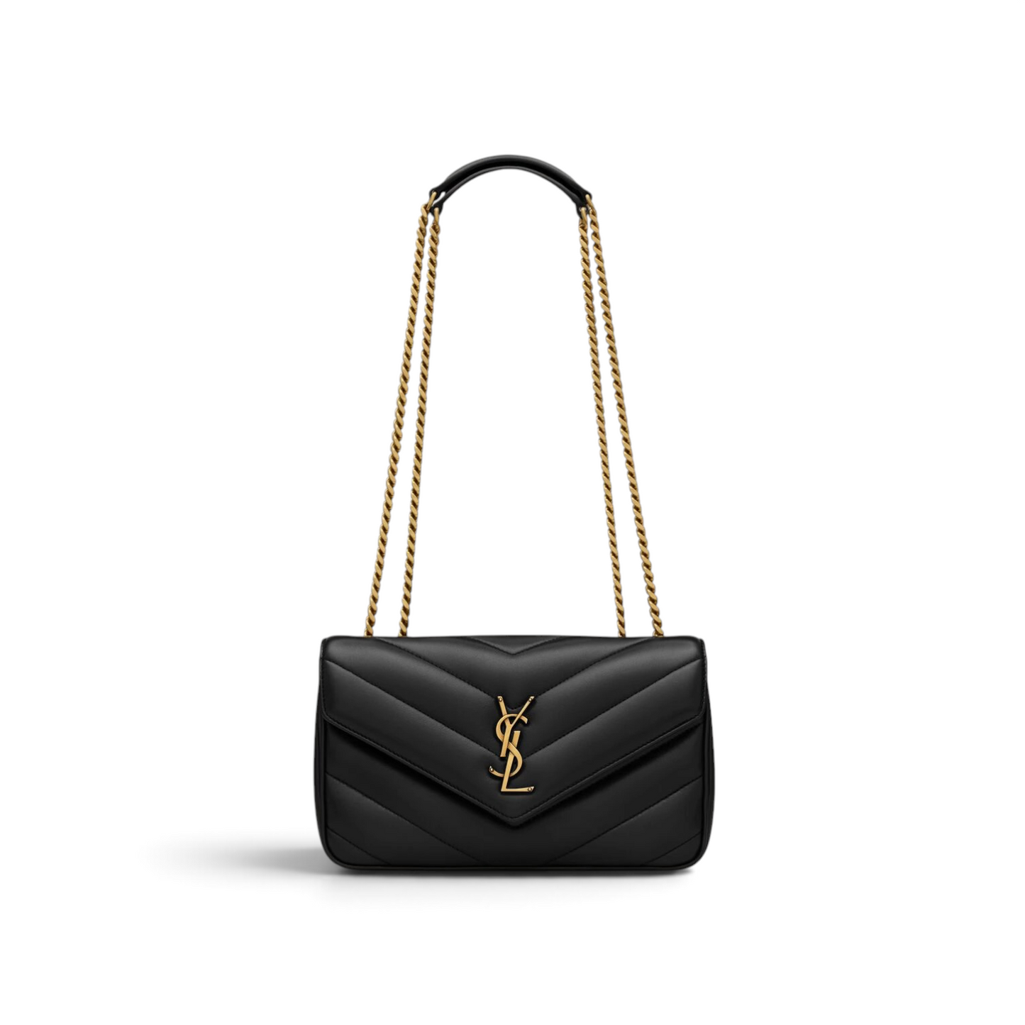 Saint Laurent LouLou Small nero con finiture in oro