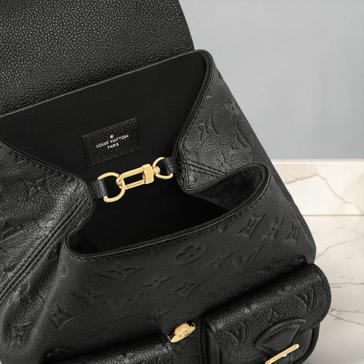 Louis Vuitton Zaino in pelle monogram nero