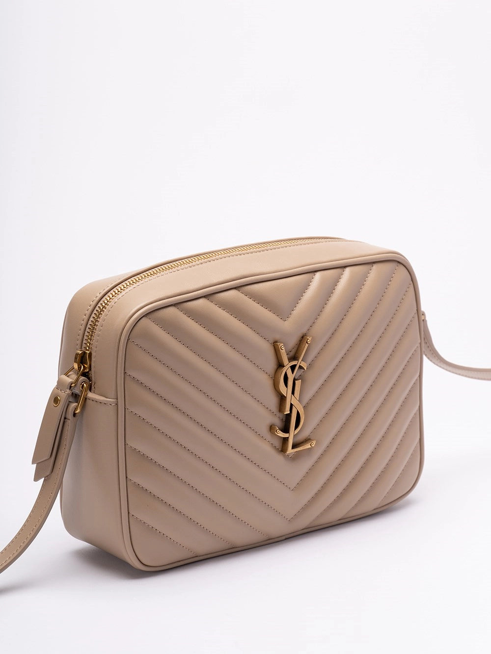 YSL Camera Bag - Pelle Trapuntata Beige