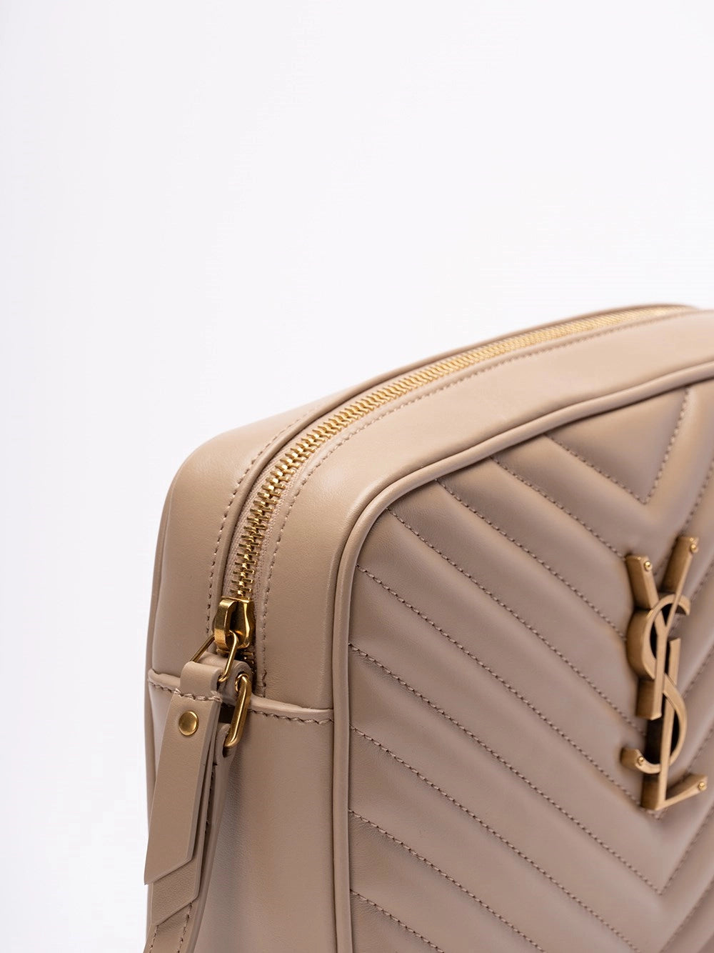 YSL Camera Bag - Pelle Trapuntata Beige
