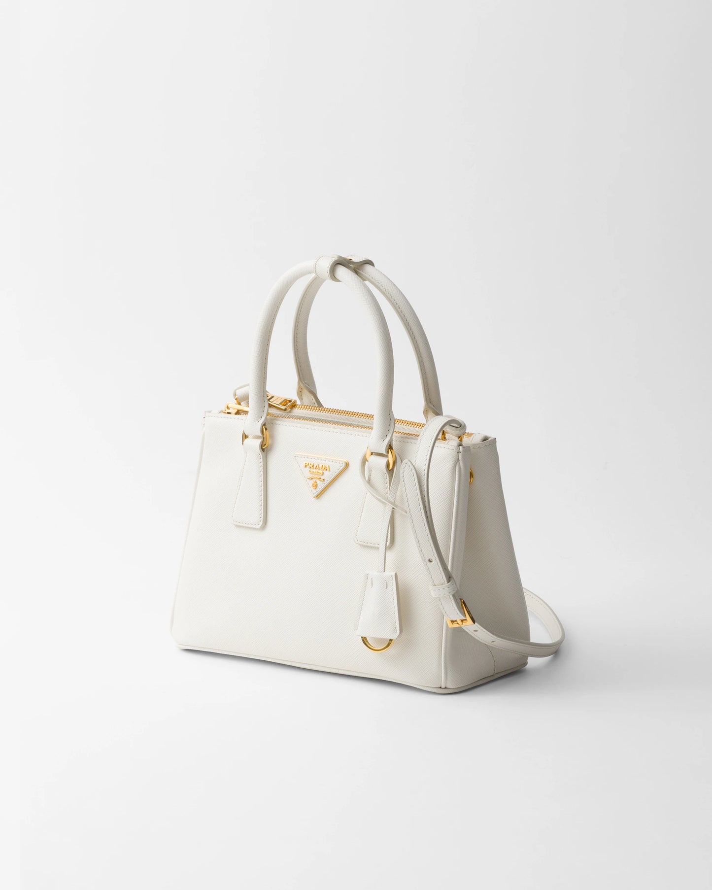 Prada Galleria Saffiano Small Bianca