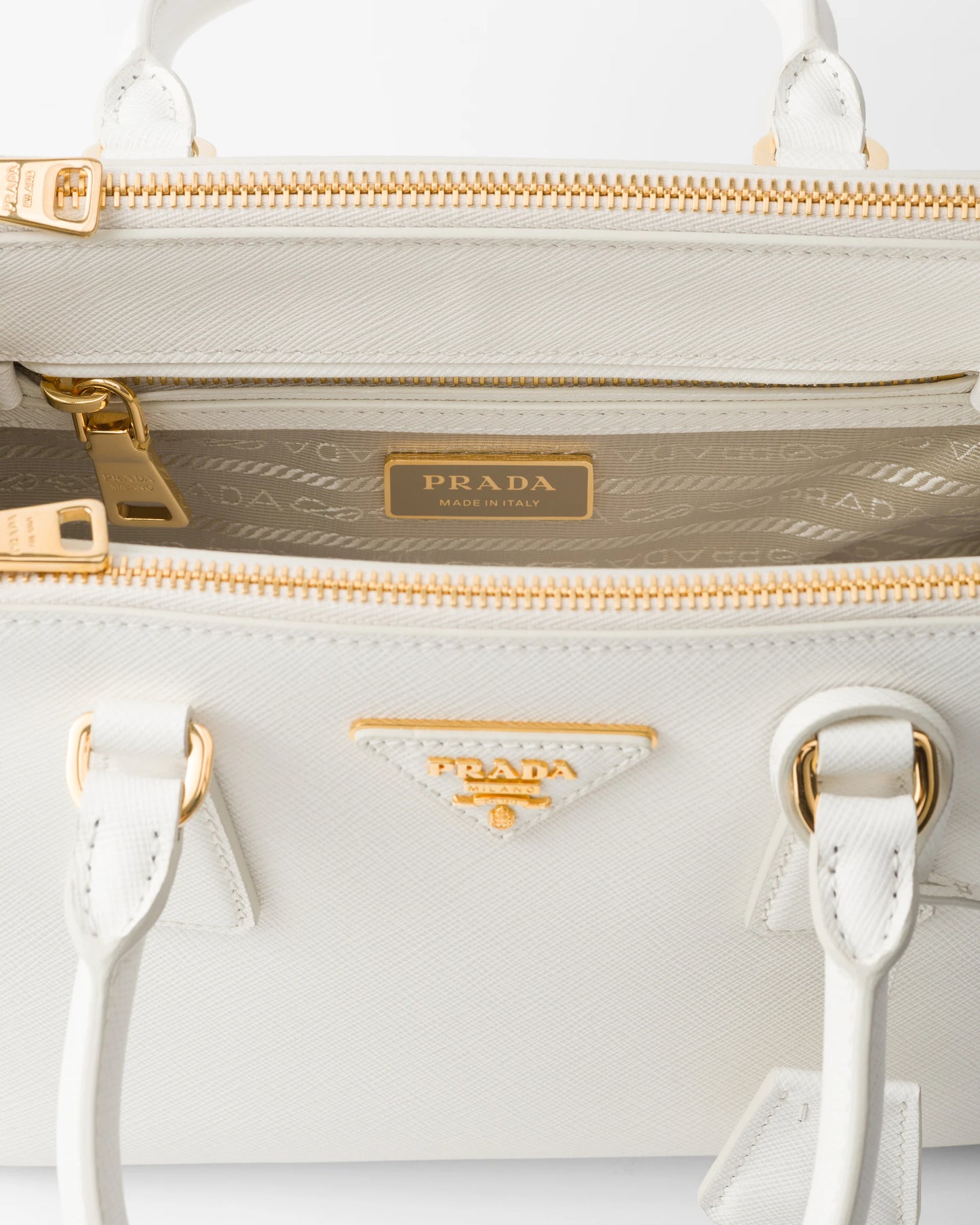 Prada Galleria Saffiano Small Bianca