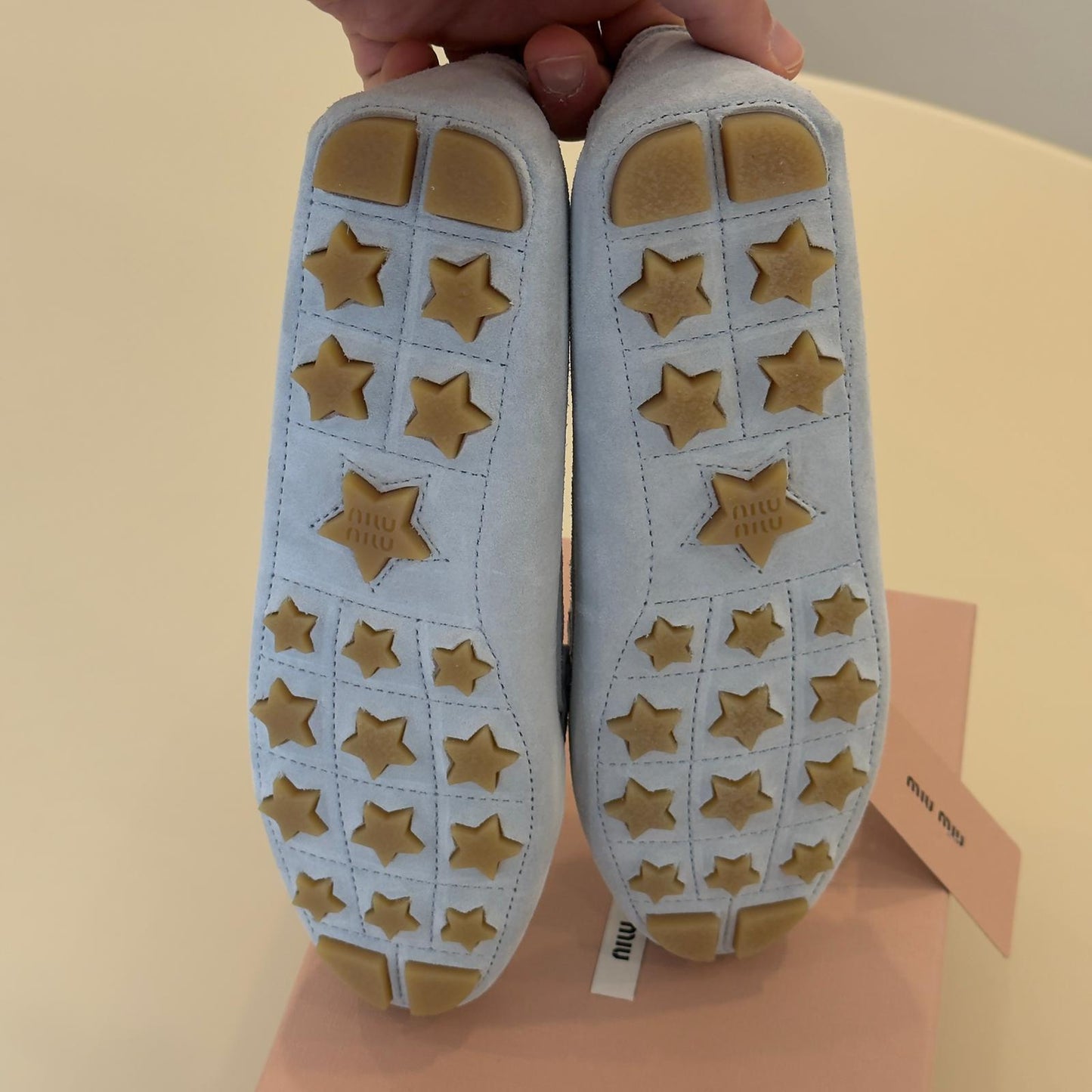 Miu Miu mocassini light blue