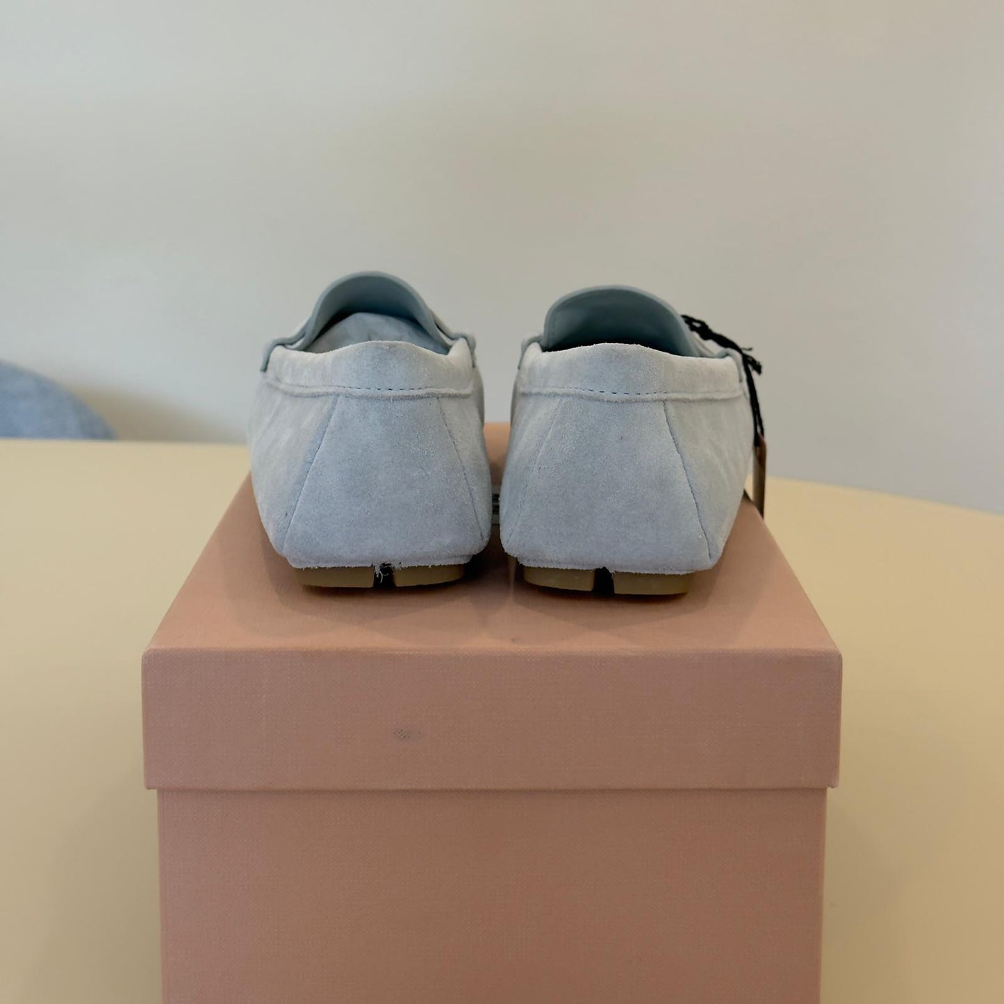 Miu Miu mocassini light blue