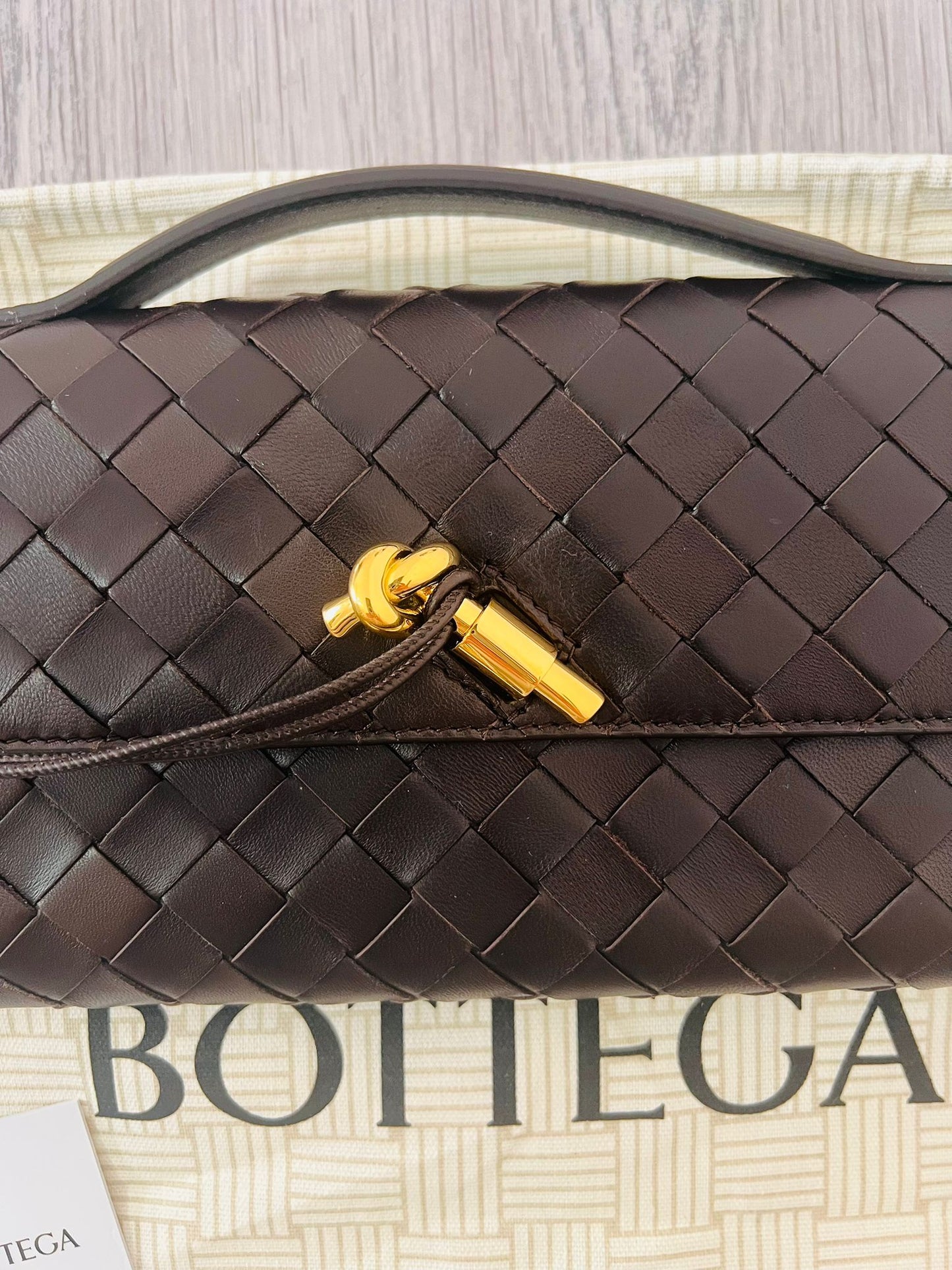 Bottega Veneta Andiamo clutch Fondant