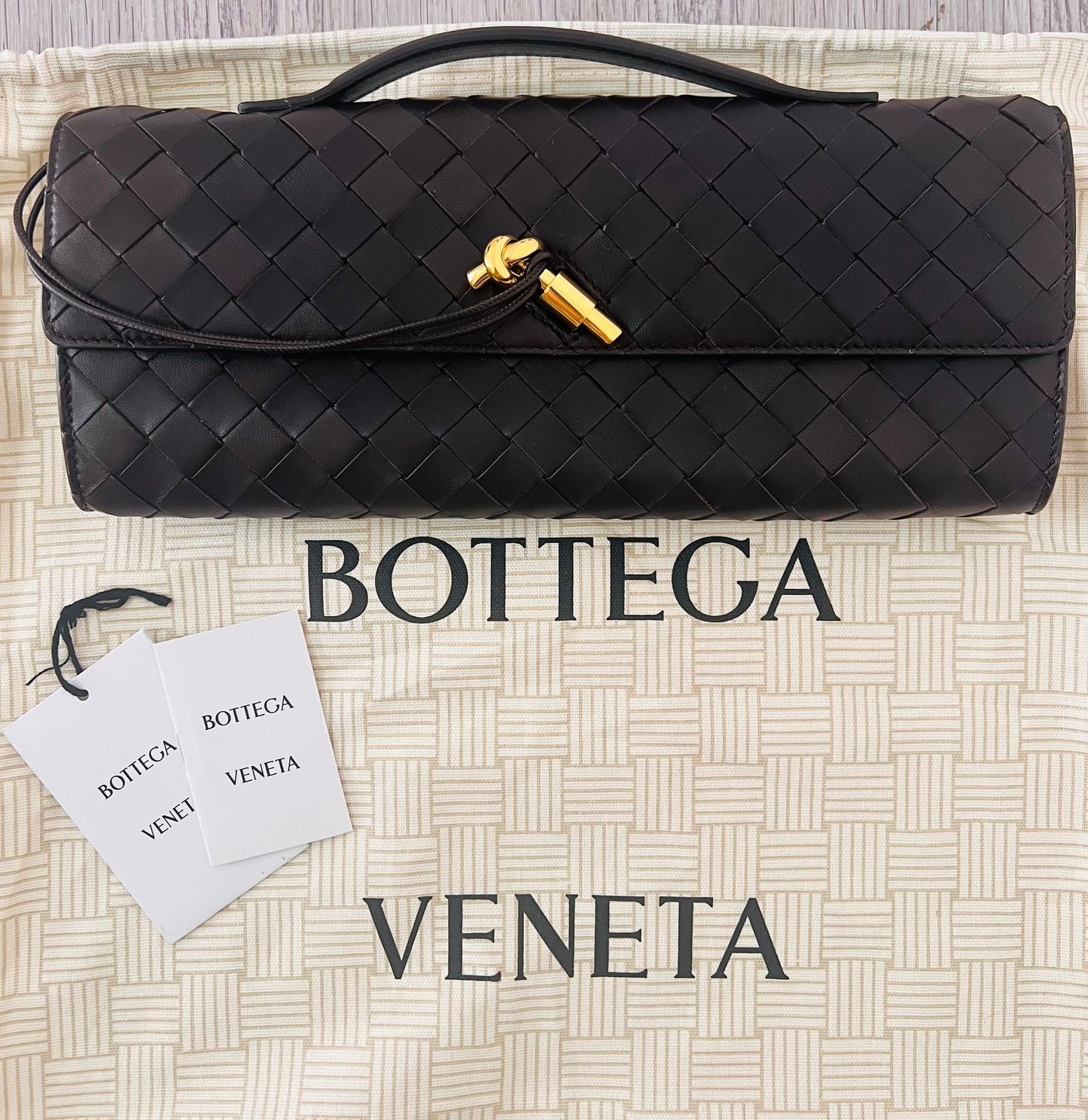 Bottega Veneta Andiamo clutch Fondant