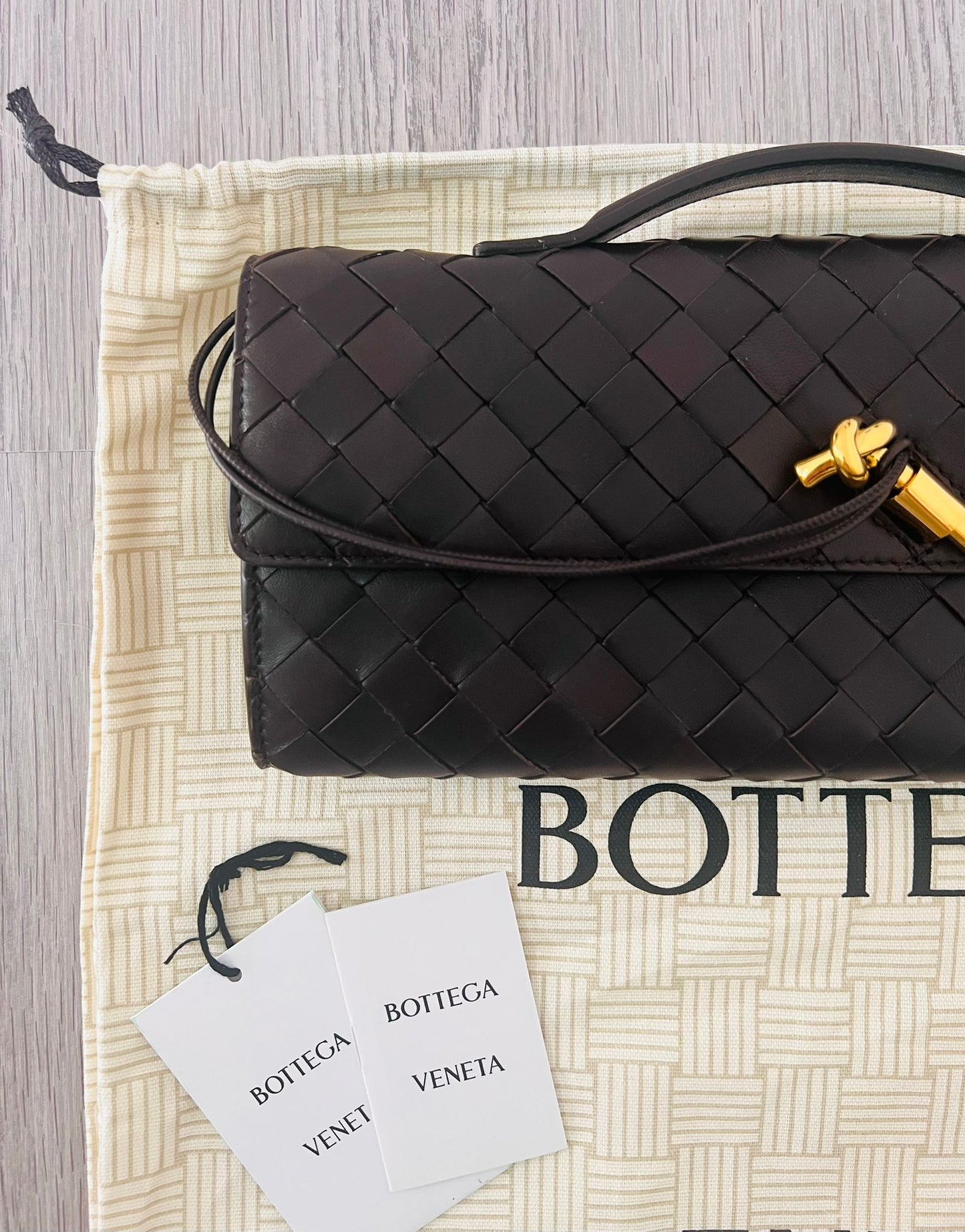 Bottega Veneta Andiamo clutch Fondant