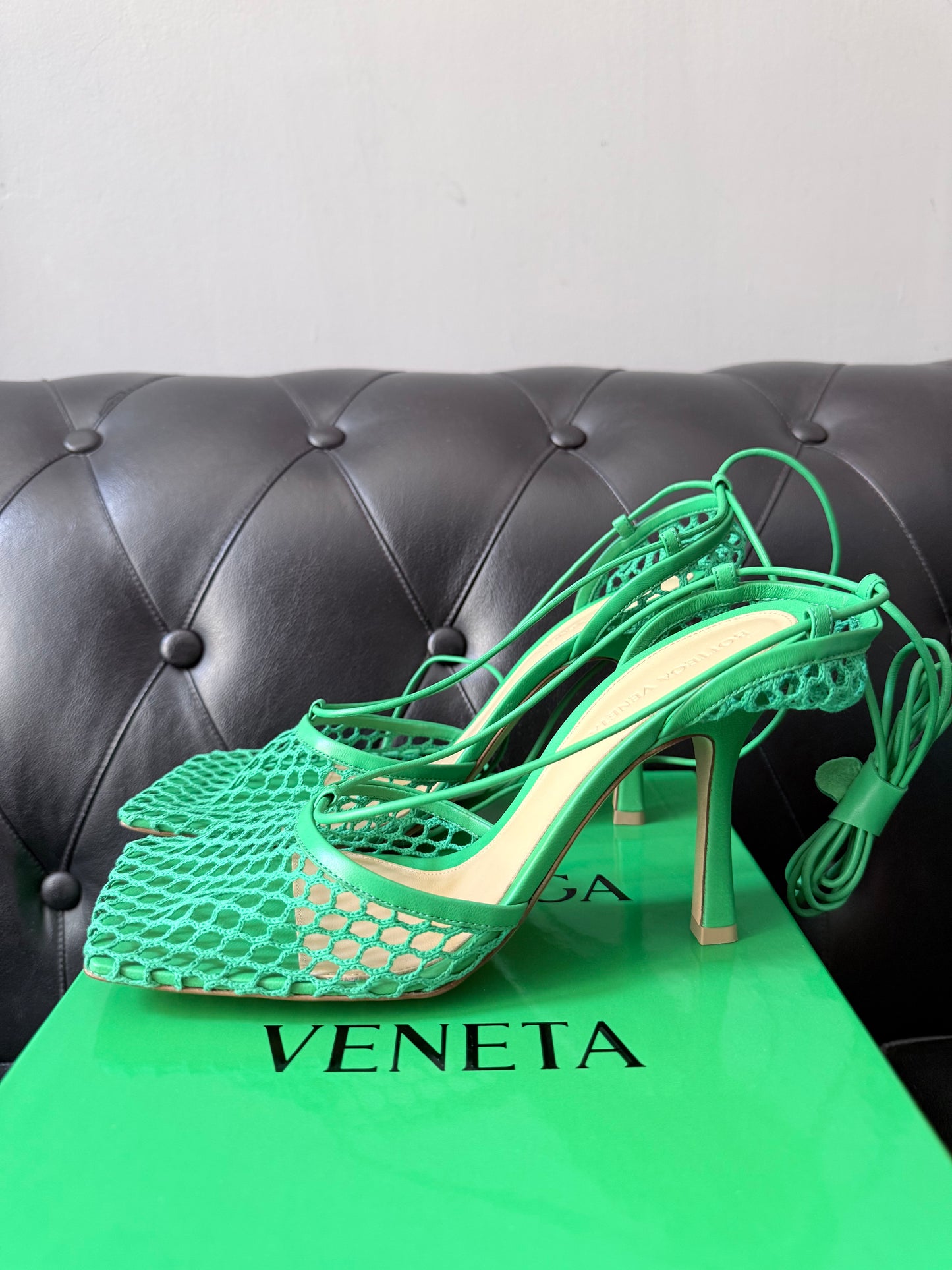 Bottega Veneta Décolleté Mesh Lace-Up