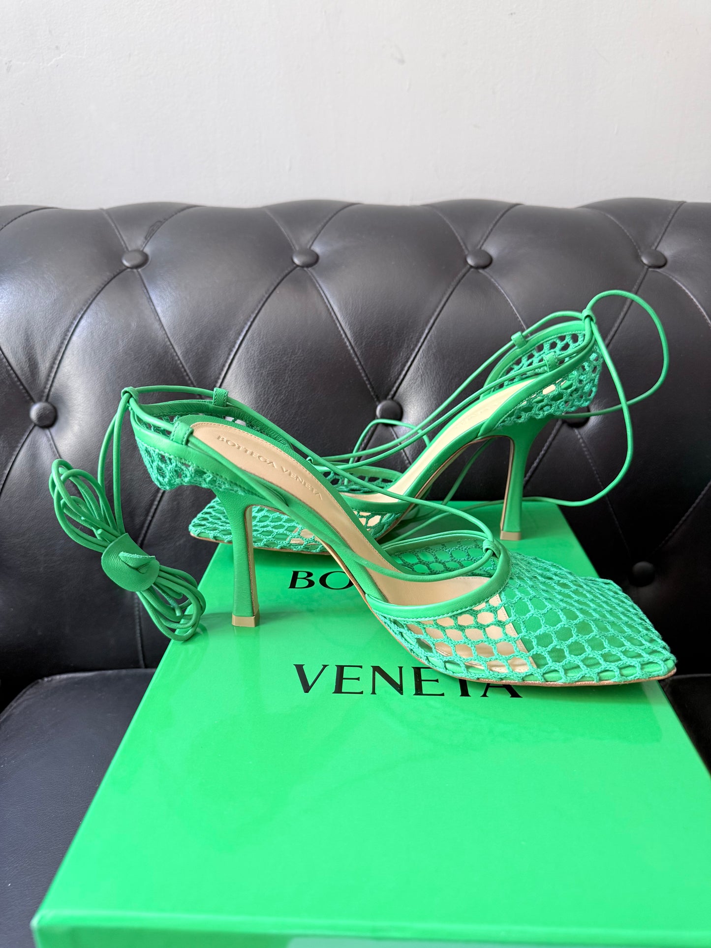 Bottega Veneta Décolleté Mesh Lace-Up
