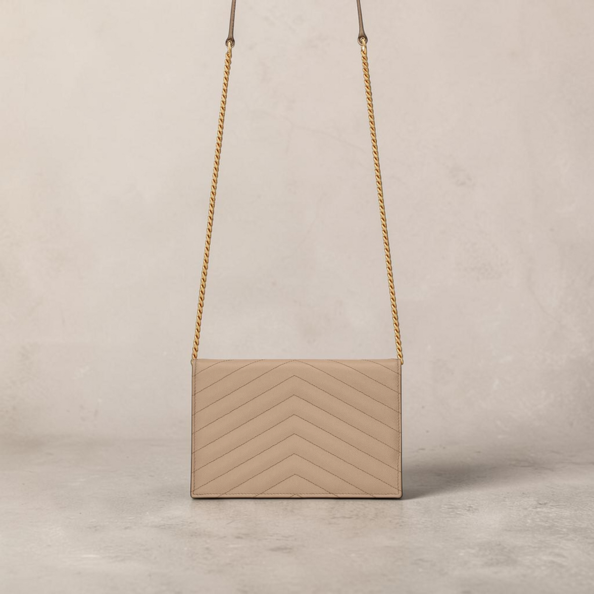 Saint Laurent Cassandre black clutch bag