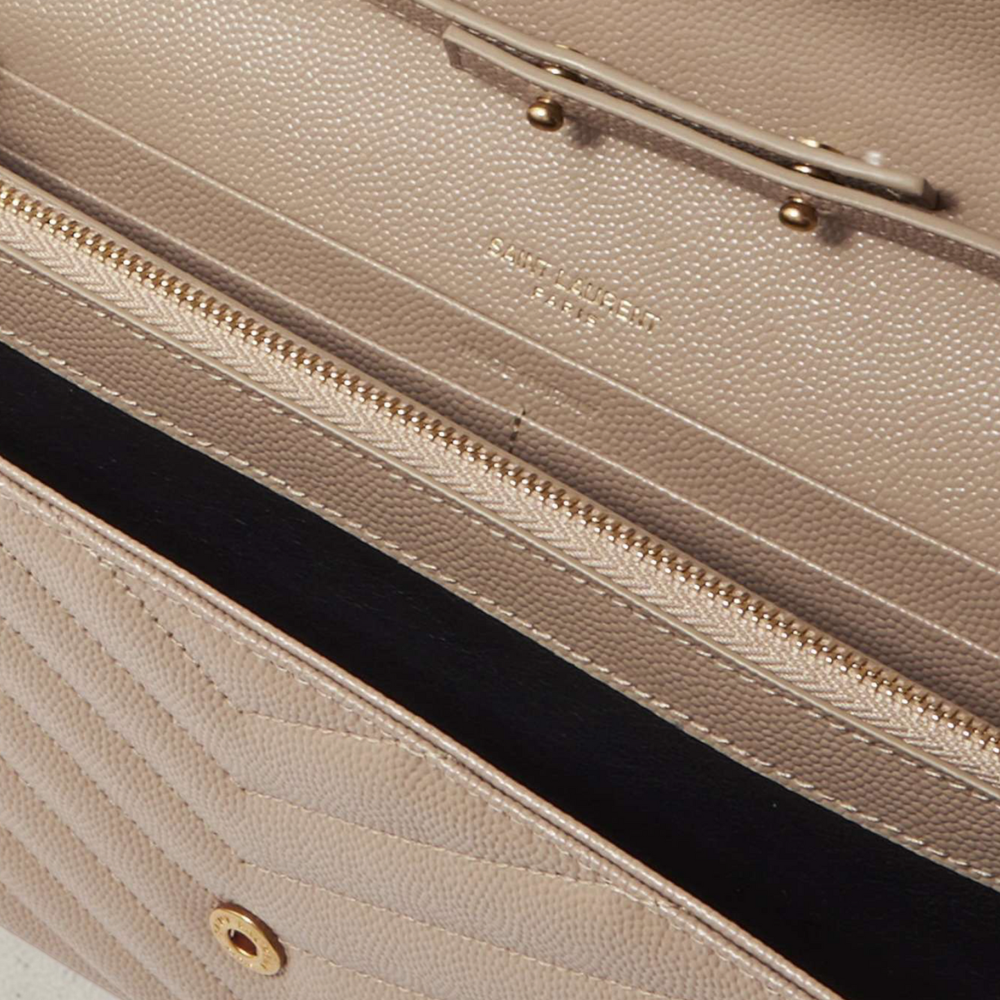 Saint Laurent Cassandre black clutch bag