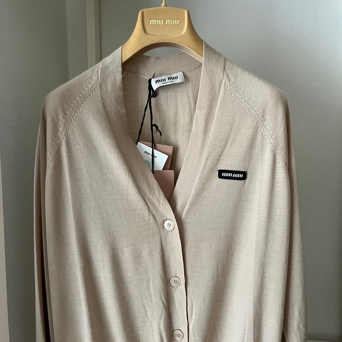 Miu Miu cardigan beige