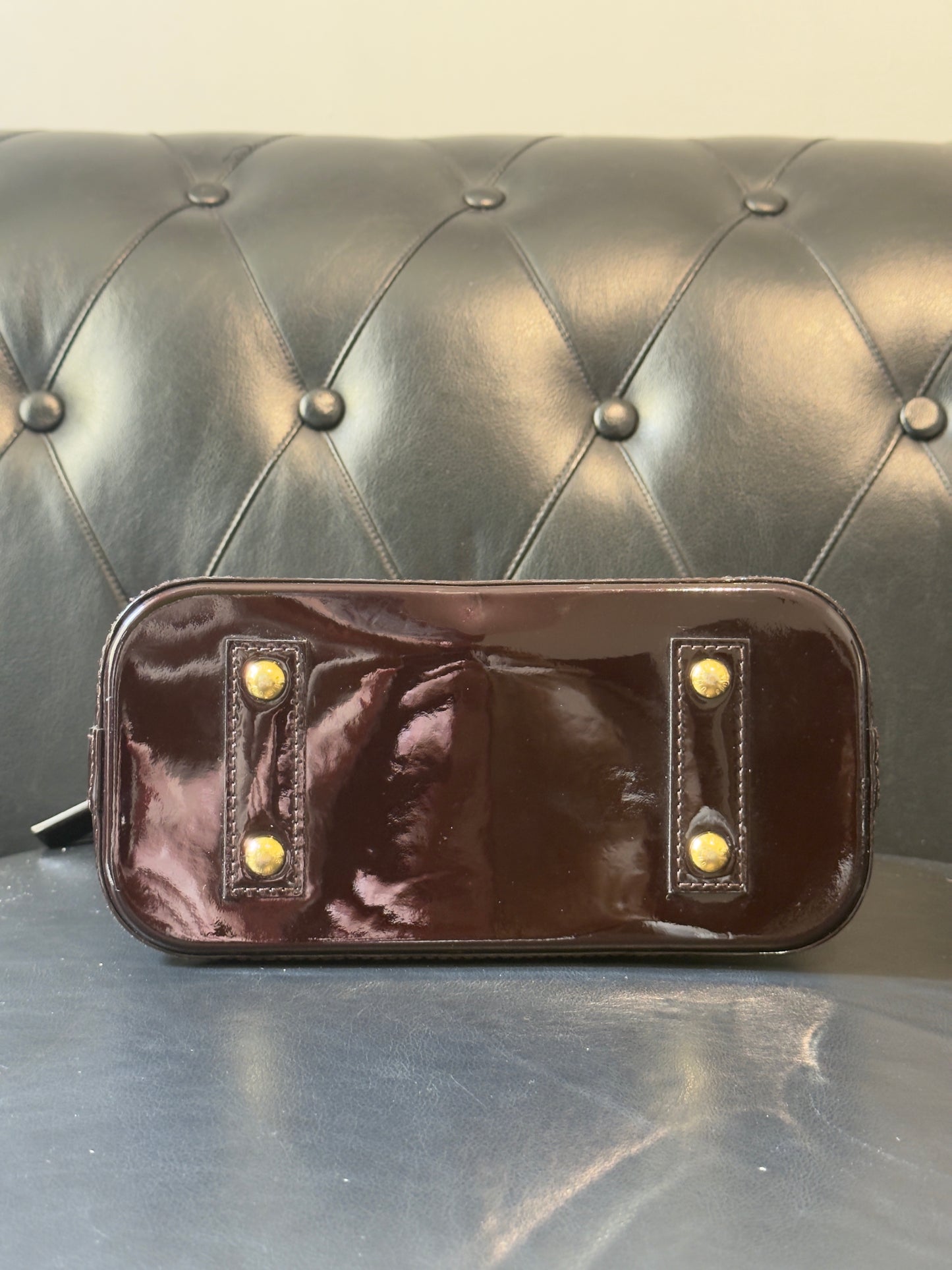 Louis Vuitton Borsa Alma BB in vernice Bordeaux