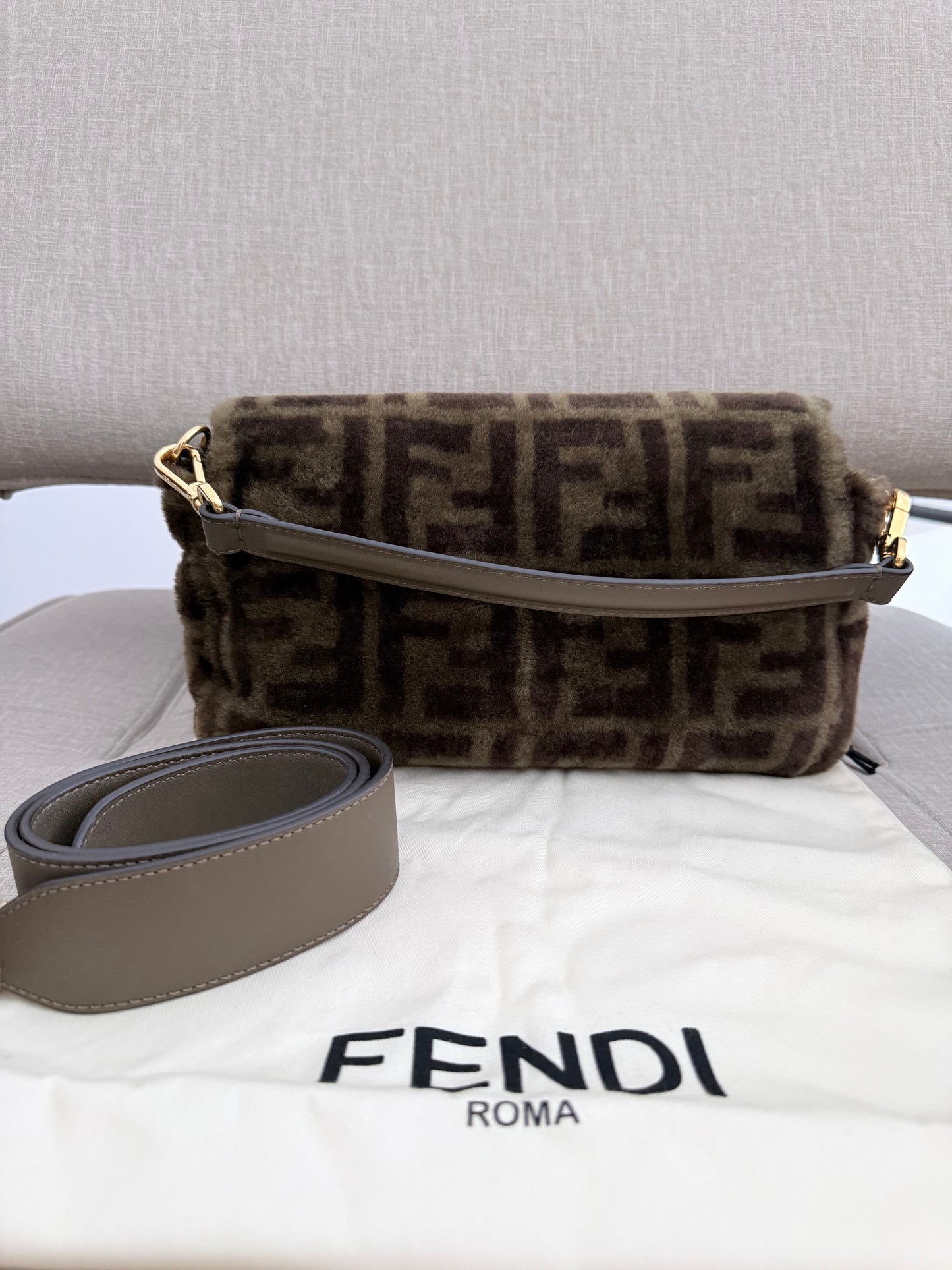 Fendi baguette in montone
