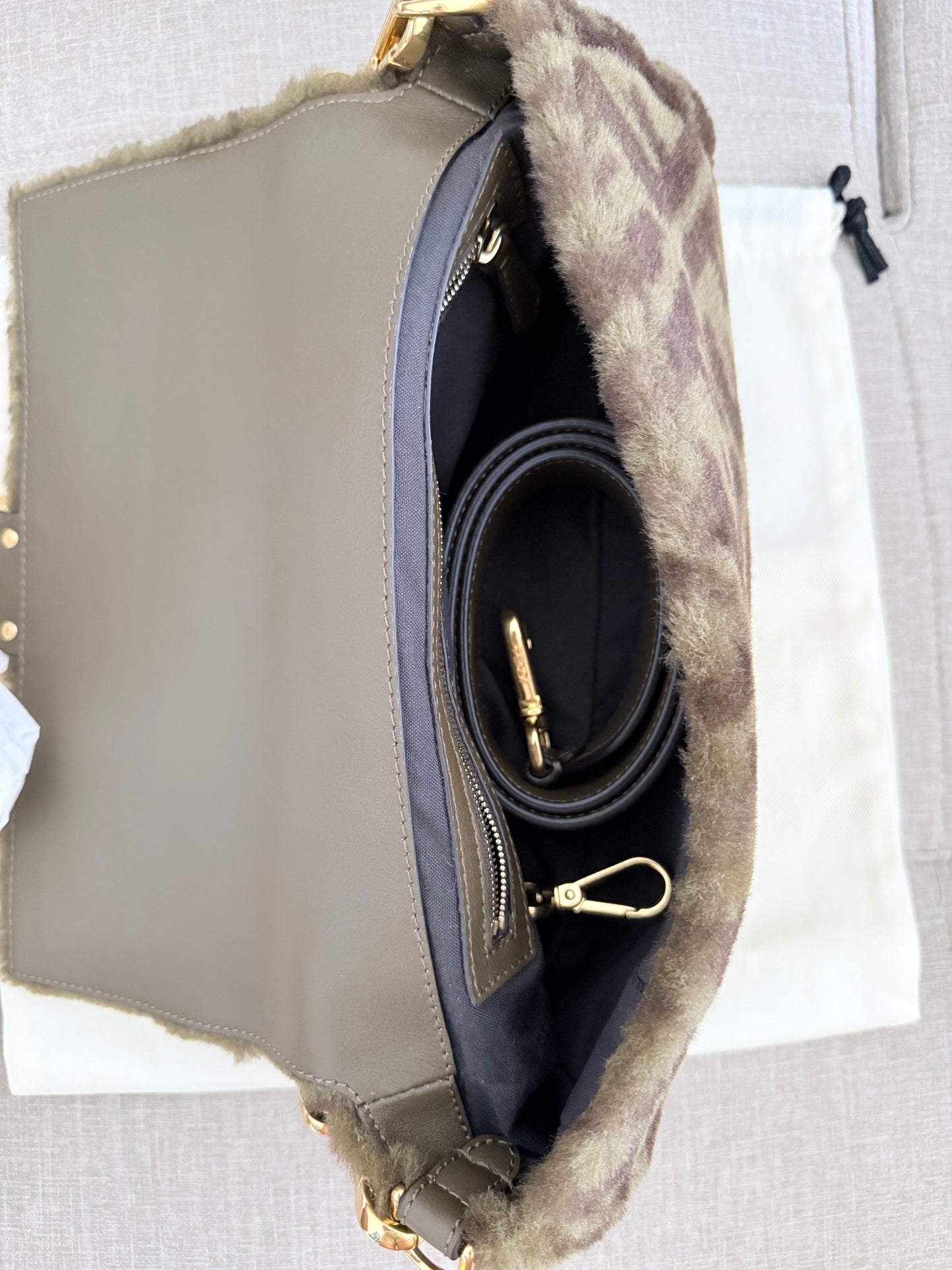 Fendi baguette in montone