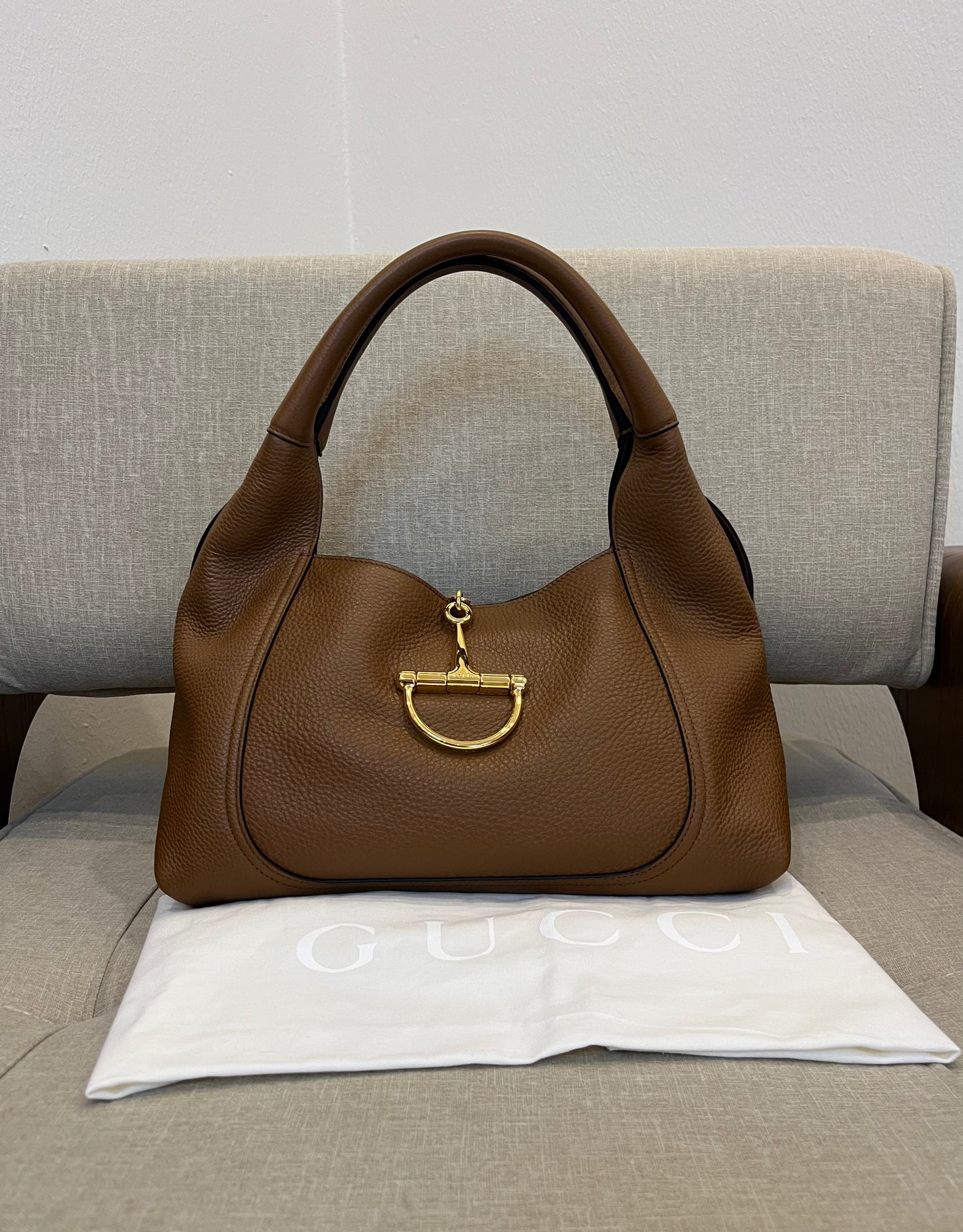 Gucci Softbit in pelle martellata