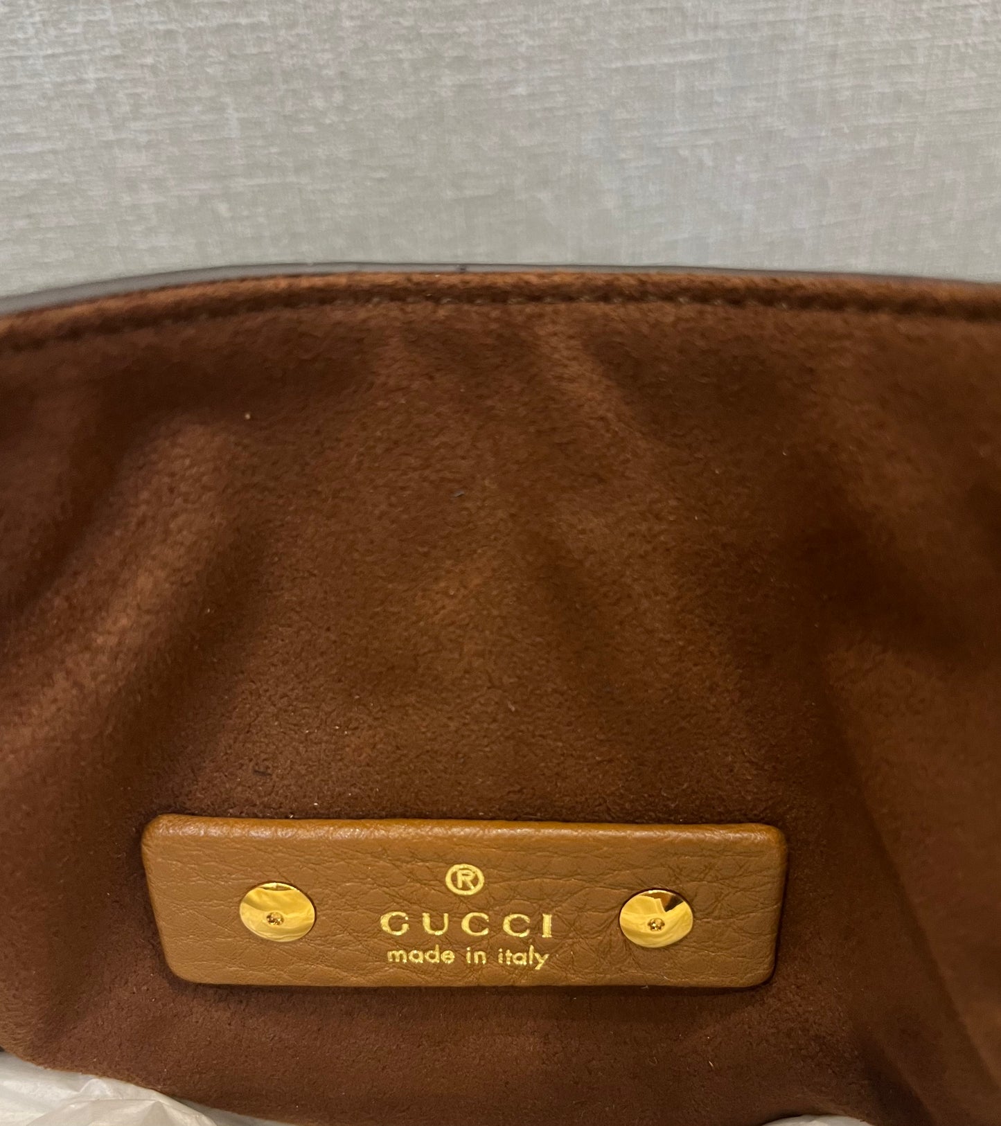 Gucci Softbit in pelle martellata