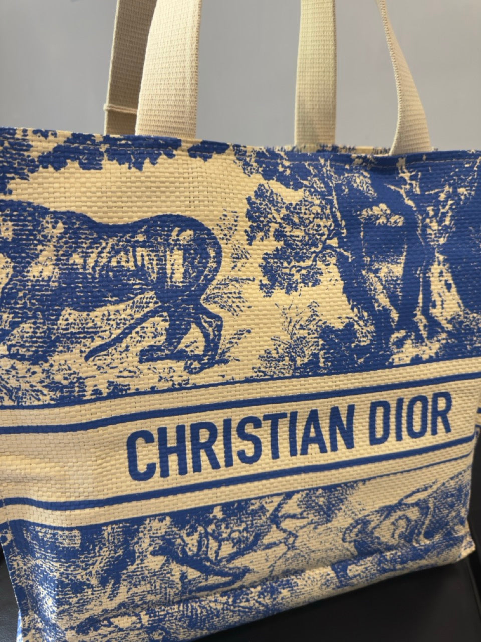 Dior Borsa Tote Dioriviera in paglia