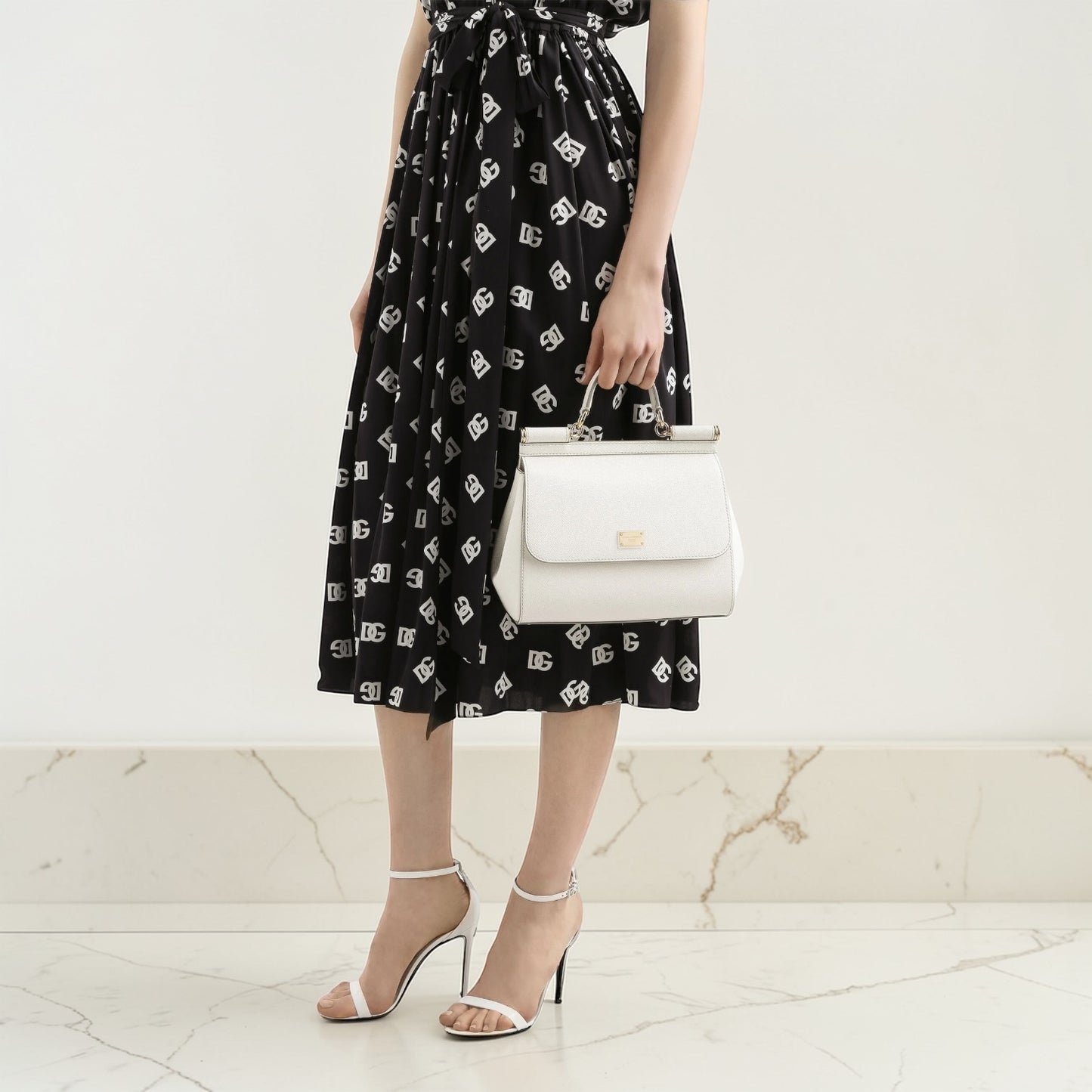 Dolce & Gabbana Borsa Sicily bianca