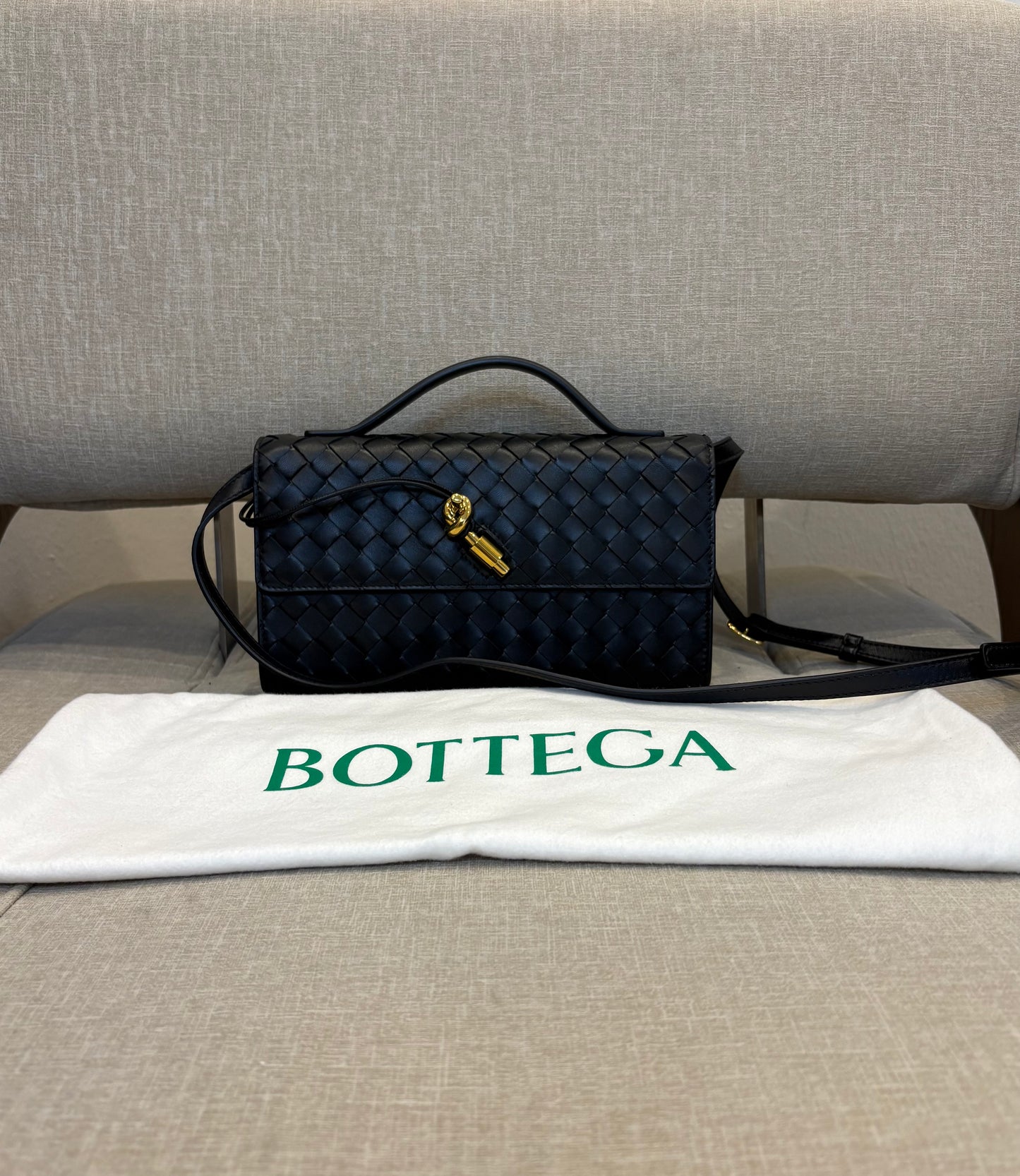 Bottega Veneta Andiamo Clutch 25 - Nero