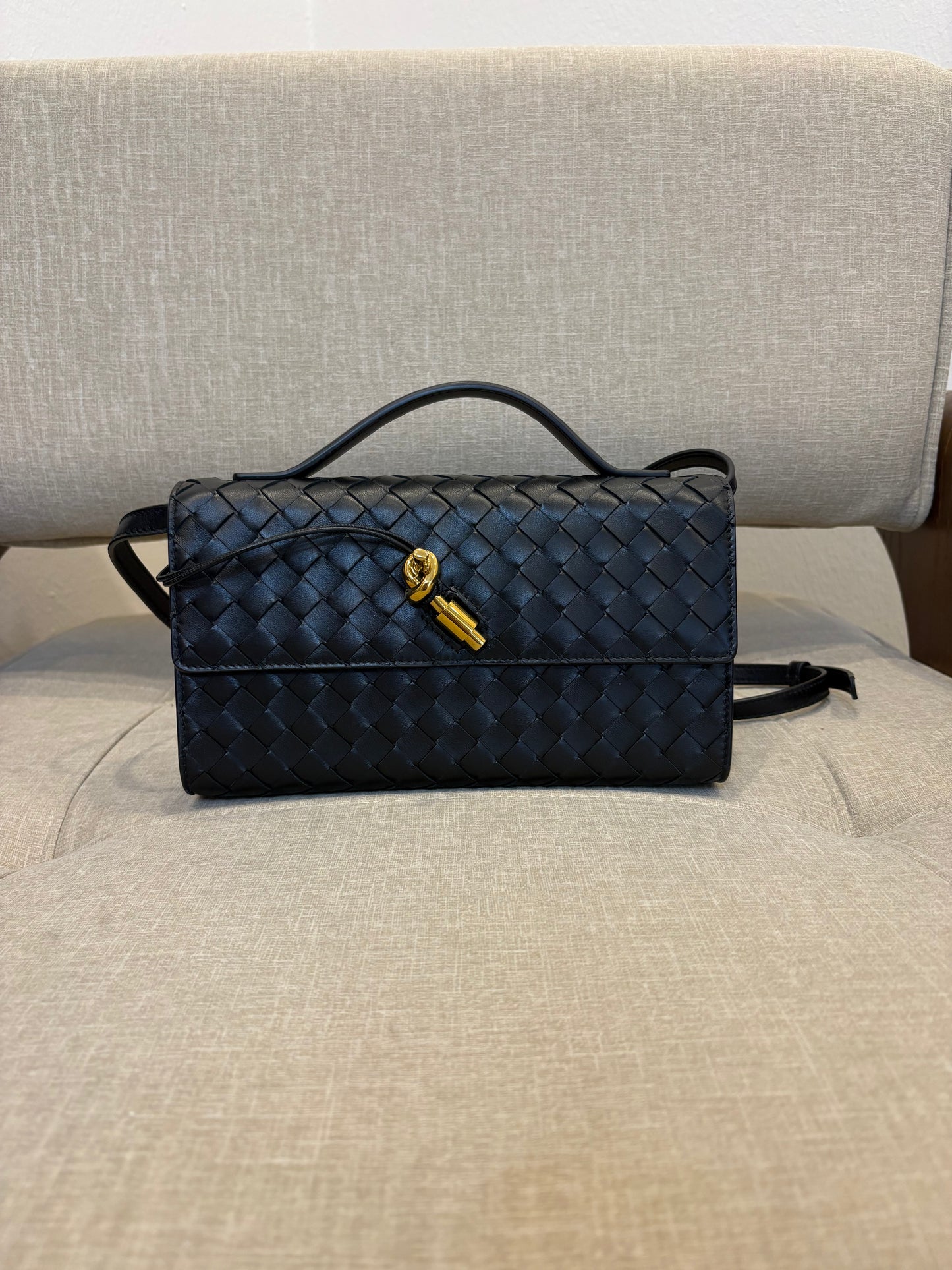 Bottega Veneta Andiamo Clutch 25 - Nero