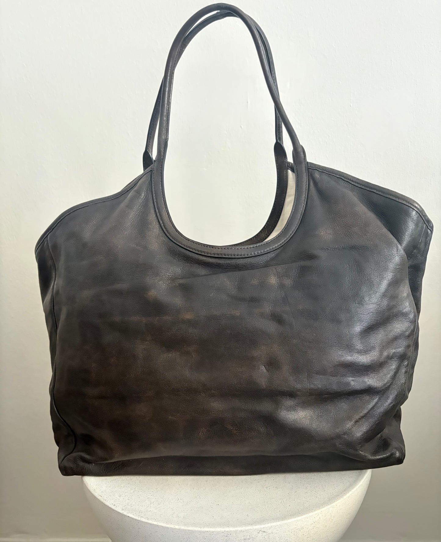 Miu Miu Tote Ivy in pelle marrone