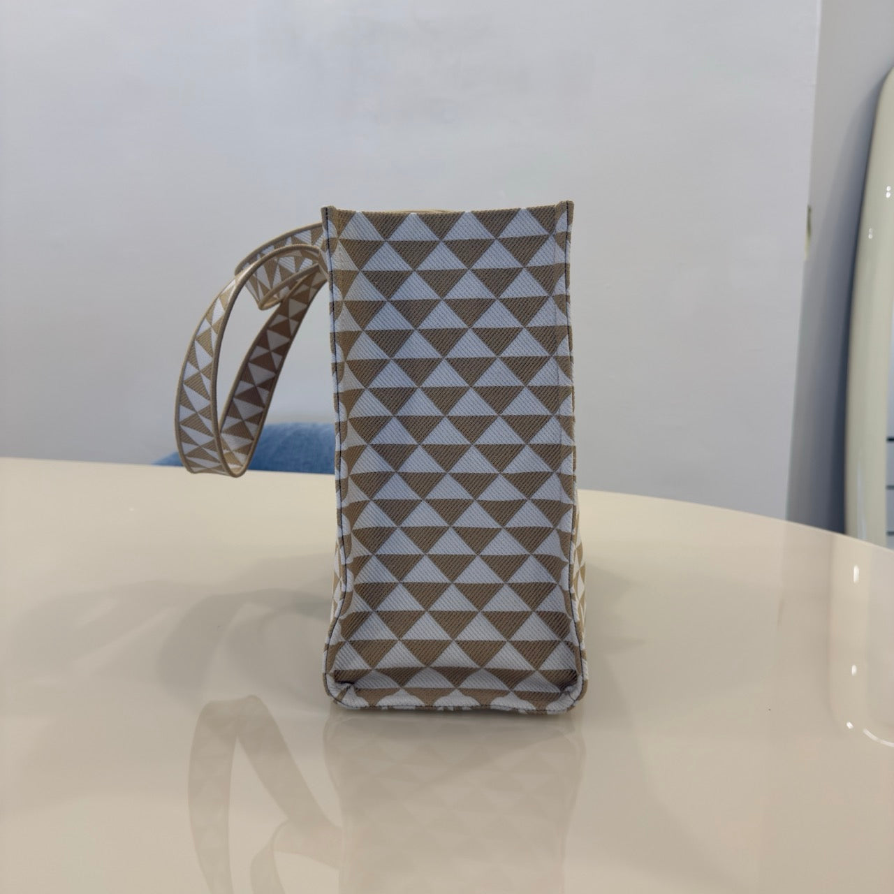 Prada Tote Symbole Large Beige e Bianca