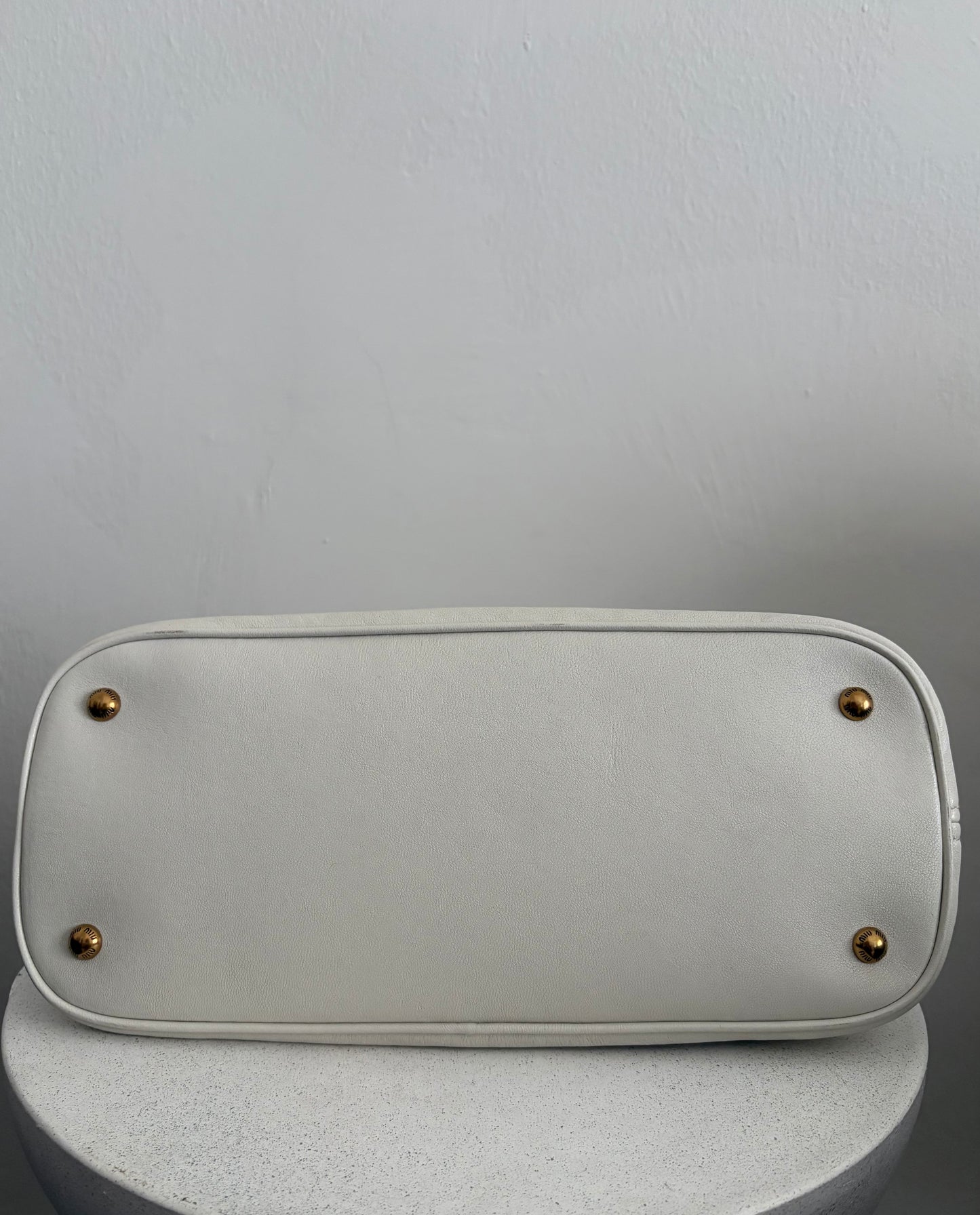 Miu Miu borsa vivant bianca in pelle