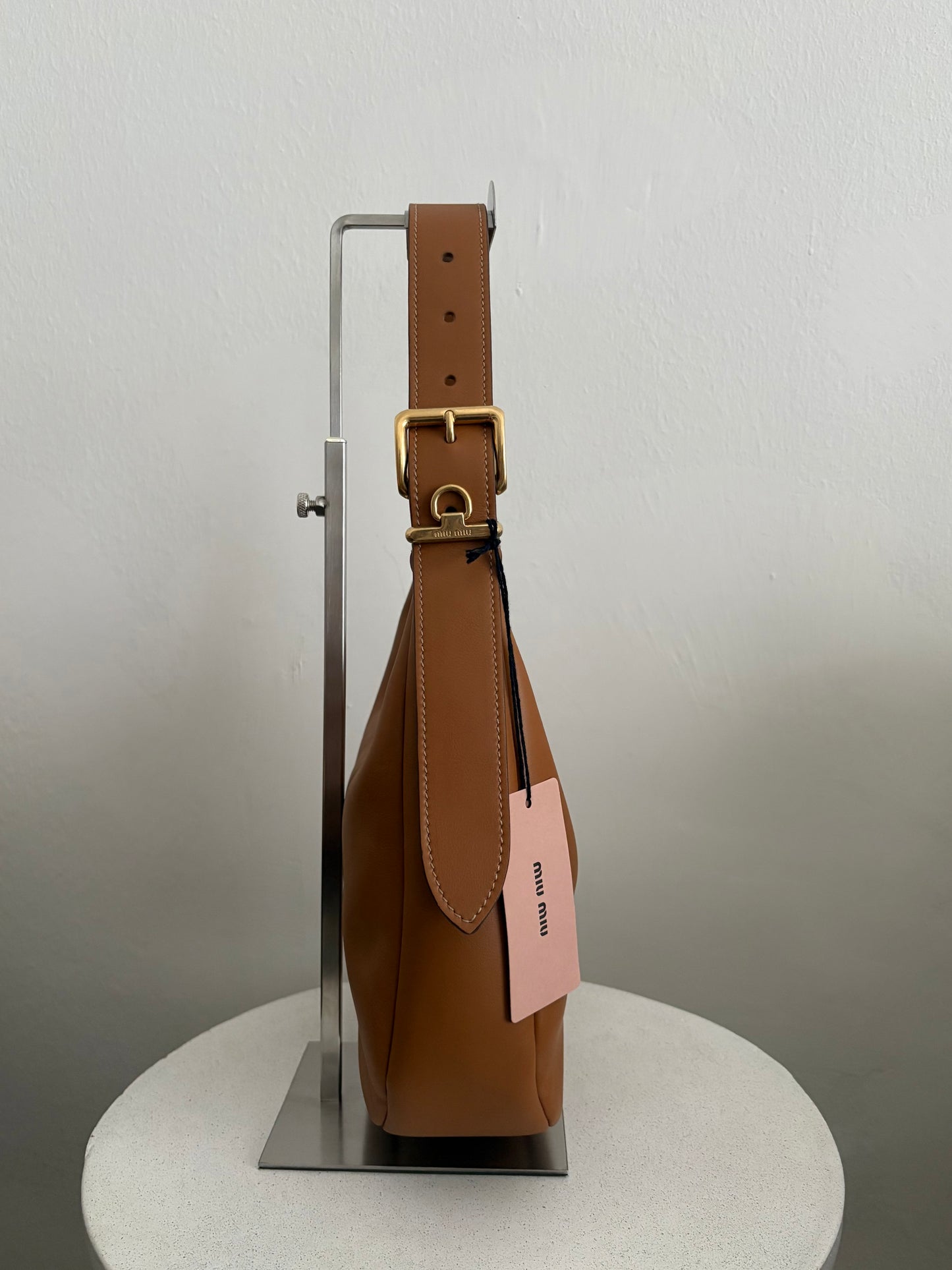 Miu Miu borsa Hobo pelle marrone