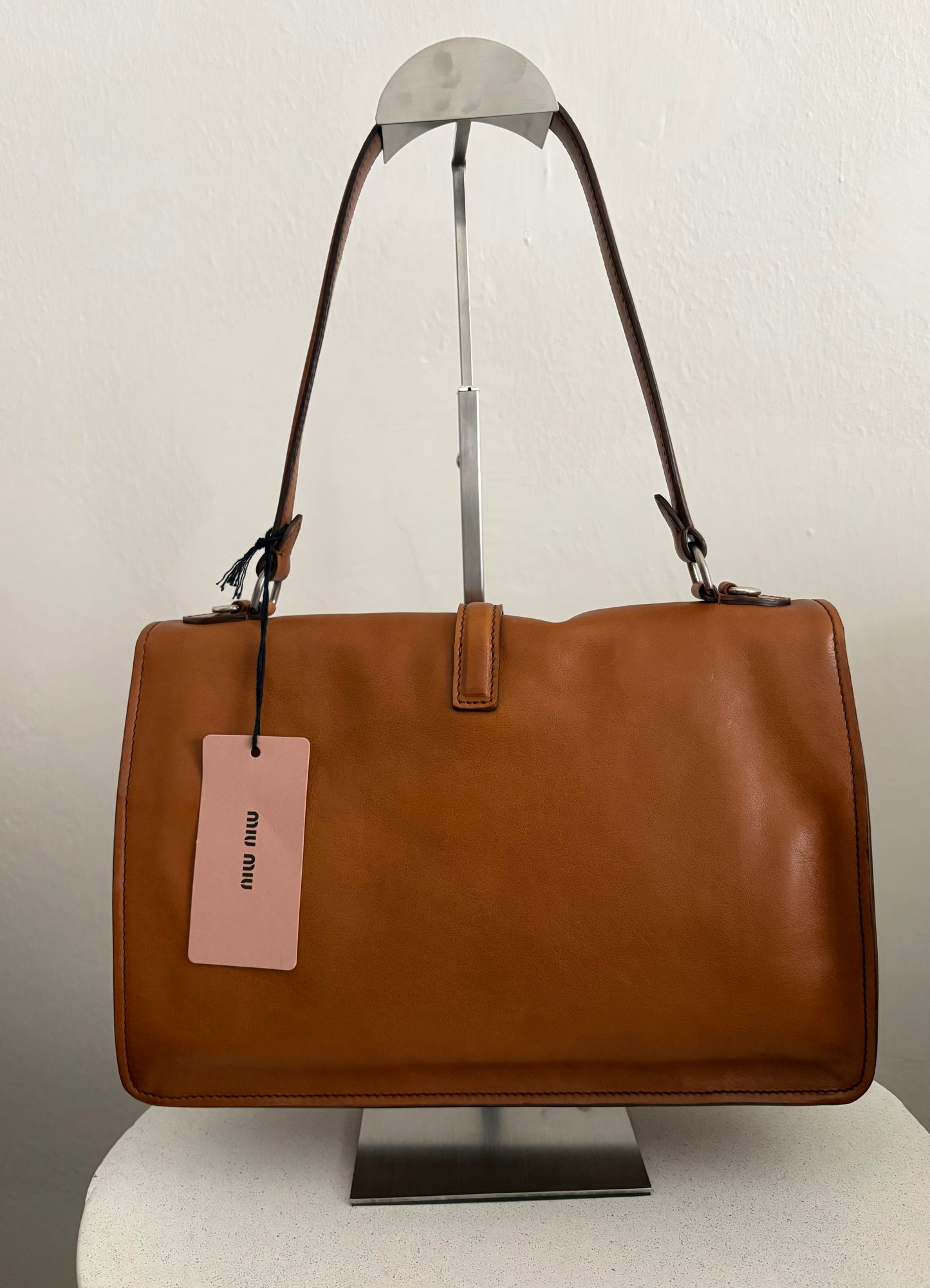 Miu Miu borsa a spalla in pelle cuoio